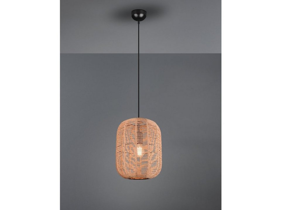 meineWunschleuchte LED Pendelleuchte, mit Lampenschirm Sisal-Geflecht, Einflammig, Designer Skandi Sisal-Lampe, Wohnzimmer, Esszimmer Korb-Lampe…