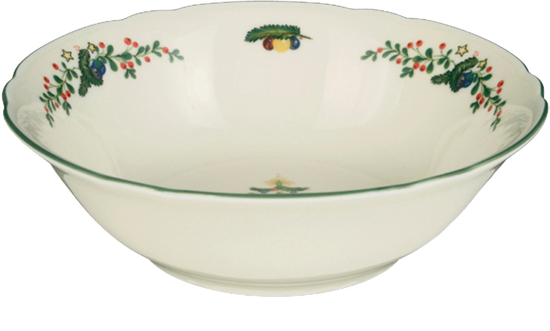 Seltmann Weiden Dessertschale Marieluise Weihnachten, rund 15 cm, Porzellan, (1-tlg), Schale mit weihnachtlichem Dekor