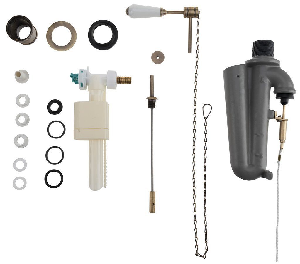 Kerasan Spülkasten WALDORF-RETRO Spülgarnitur mit Kette, Bronze, Kerasan-754593