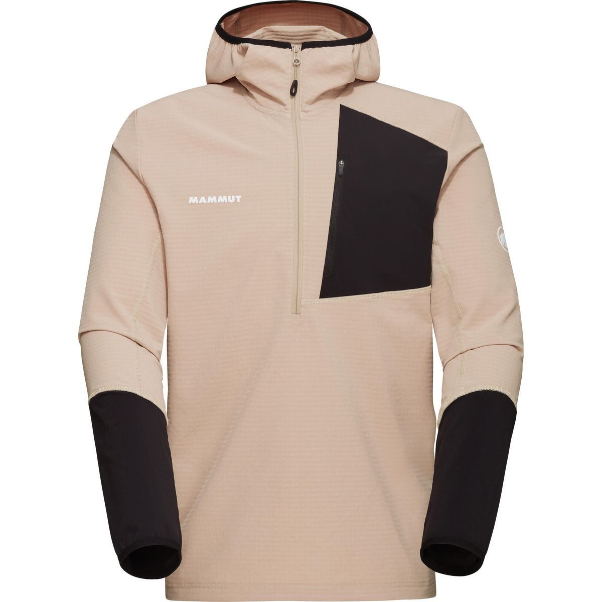 Mammut Fleecejacke Madris Light ML Half Zip Hoody Men Leichter, elastischer Midlayer für vielseitige Abenteuer mit
