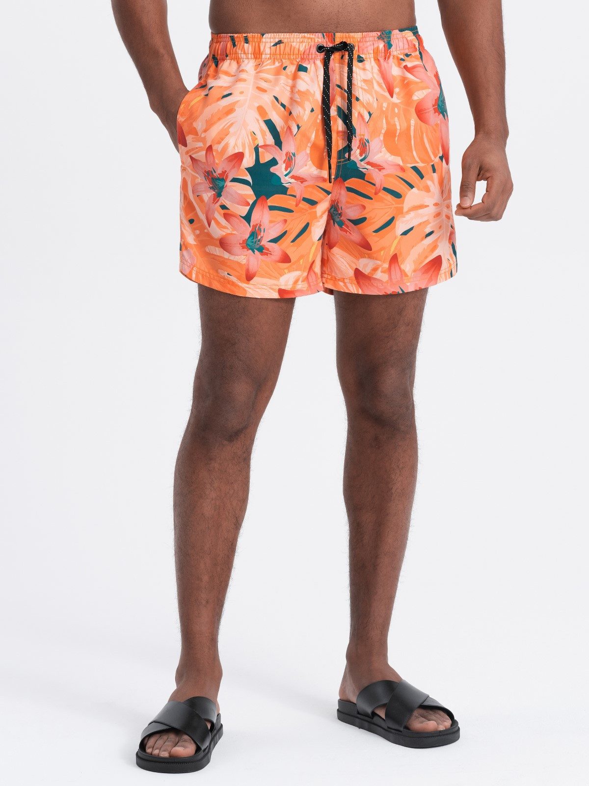 OMBRE Badeshorts Badeshorts für Männer Print zwei Vordertaschen günstig online kaufen