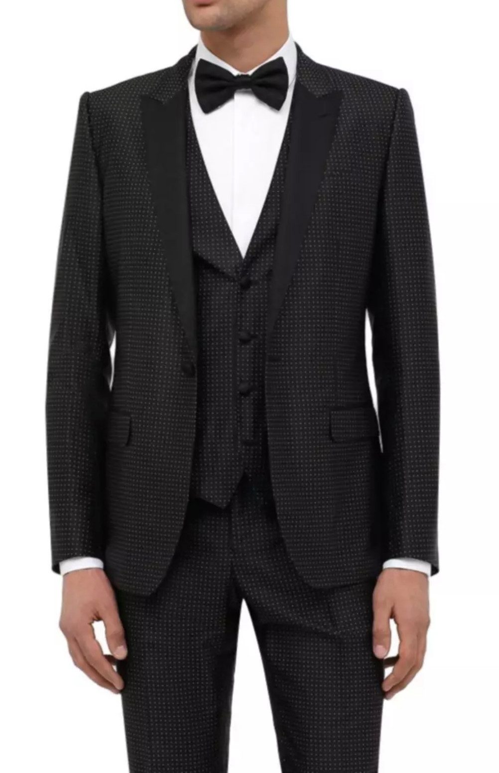 DOLCE & GABBANA Smokinghemd Gold Floral Catwalk Tuxedo Hemd floraler Jacquard-Struktur – edel und dezent