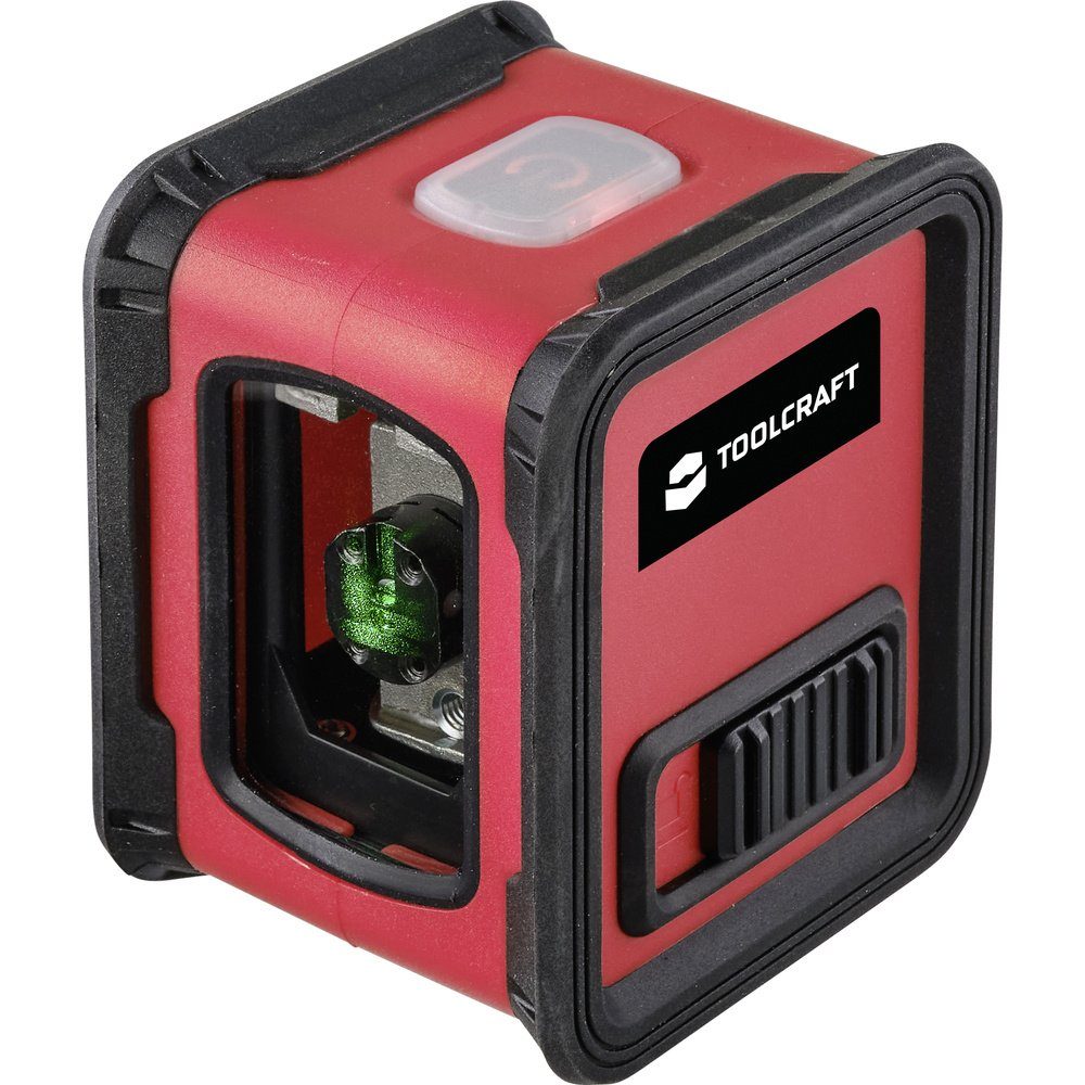 TOOLCRAFT Nivelliergerät TOOLCRAFT CL12-G Kreuzlinienlaser inkl. Stativ, selbstnivellierend, g, (CL12-G)