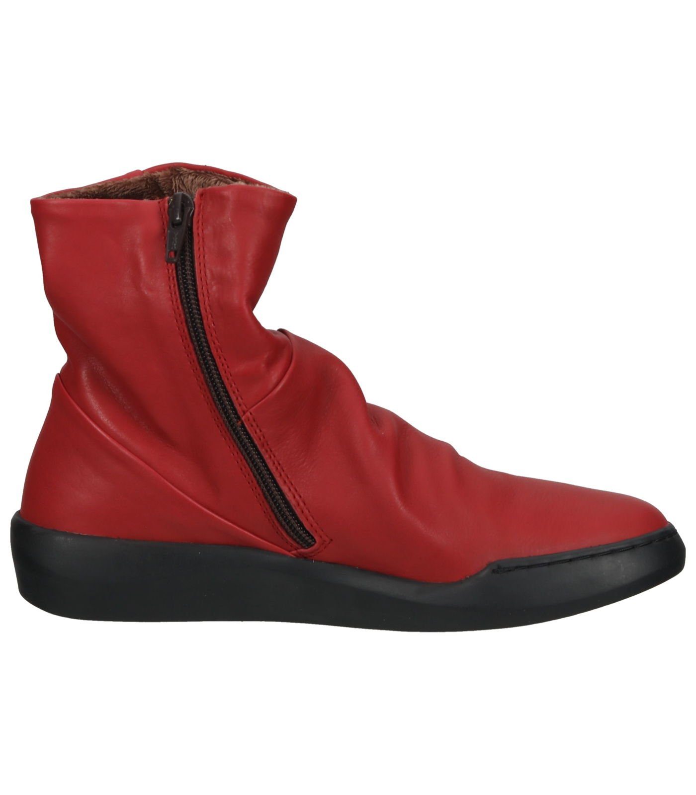 Leder softinos Rot Stiefelette Stiefelette