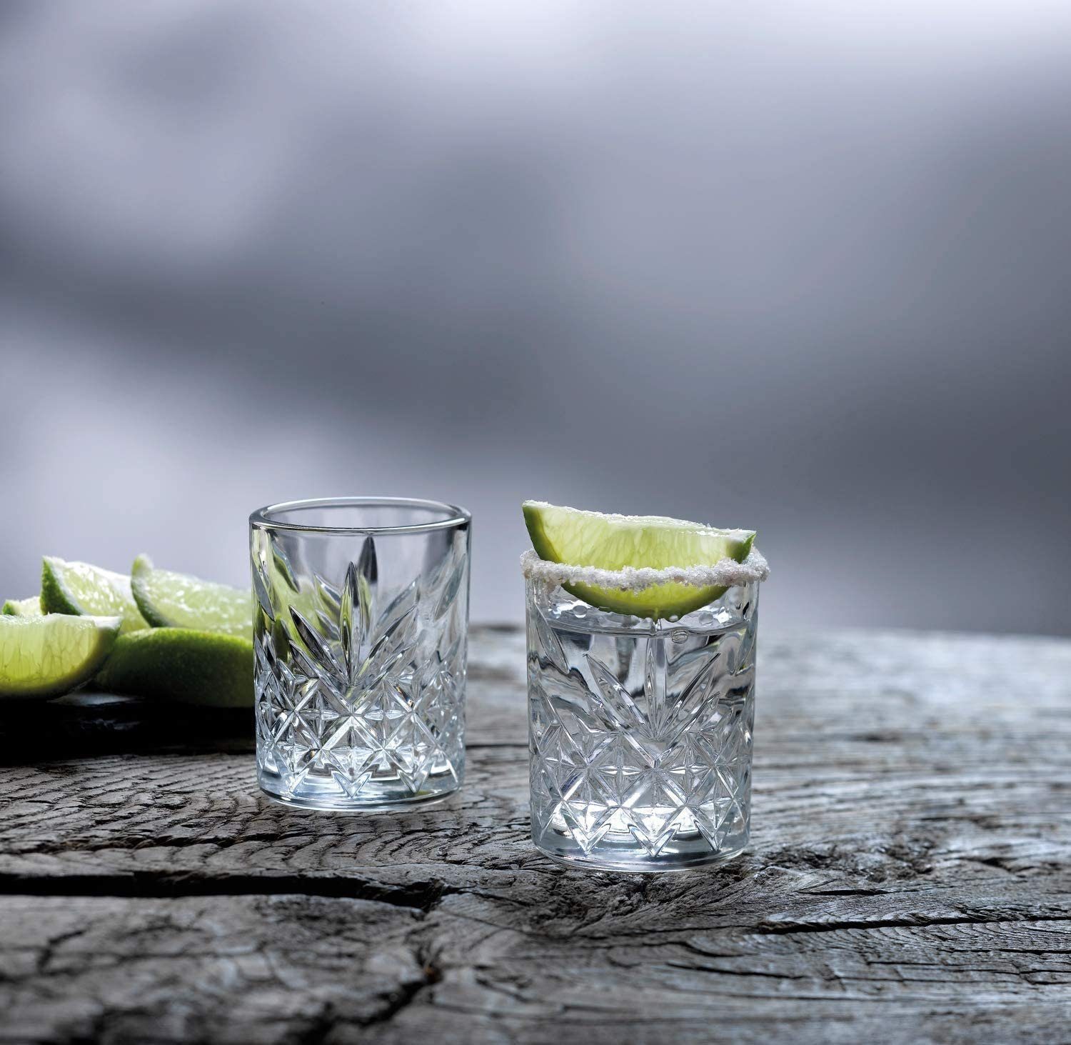Pasabahce Schnapsglas Pasabahce 52780 Shot Glas Stamper Timeless in Crystal Design 4er-Set