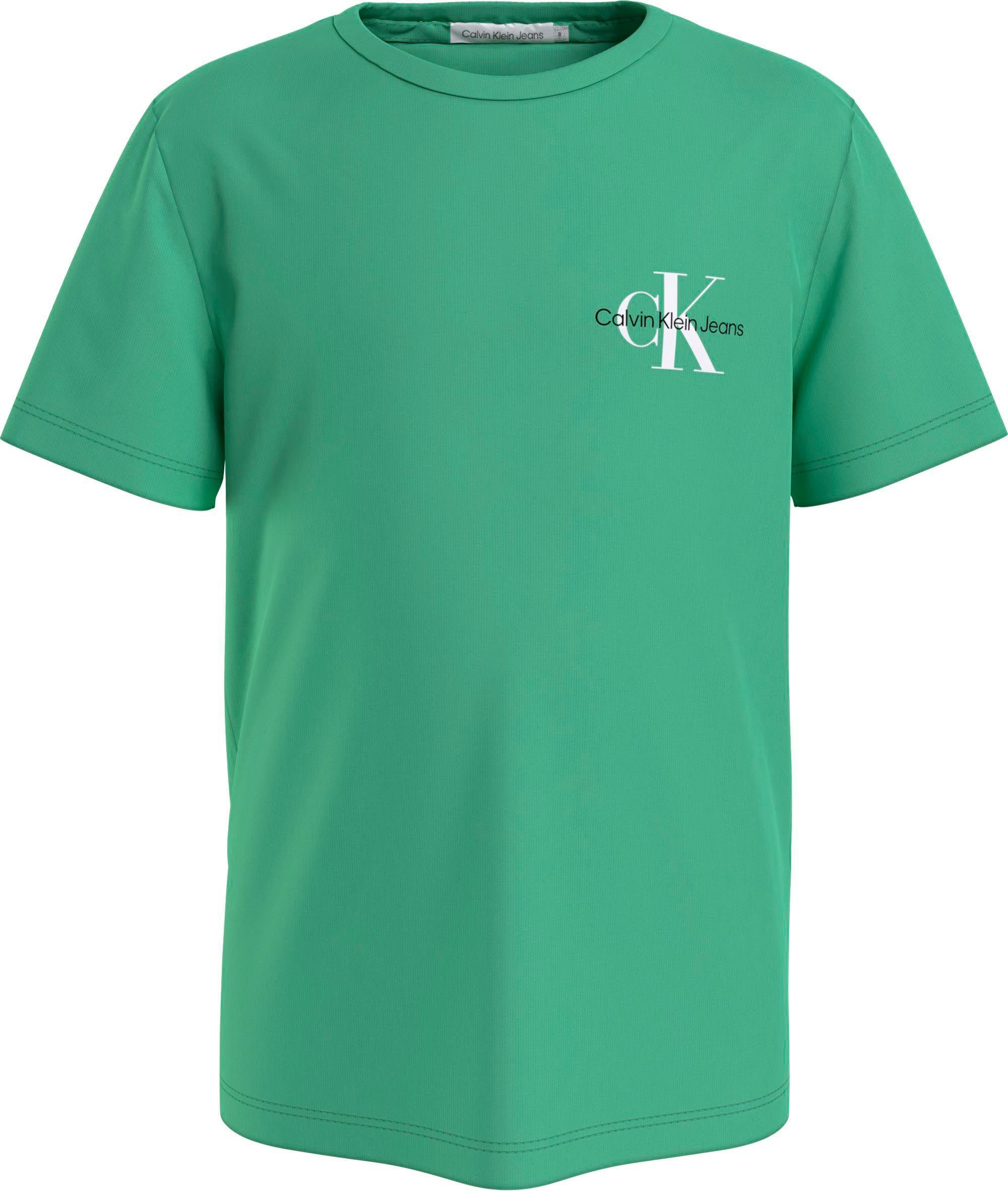 mit grün Klein Rundhalsausschnitt Calvin Jeans T-Shirt