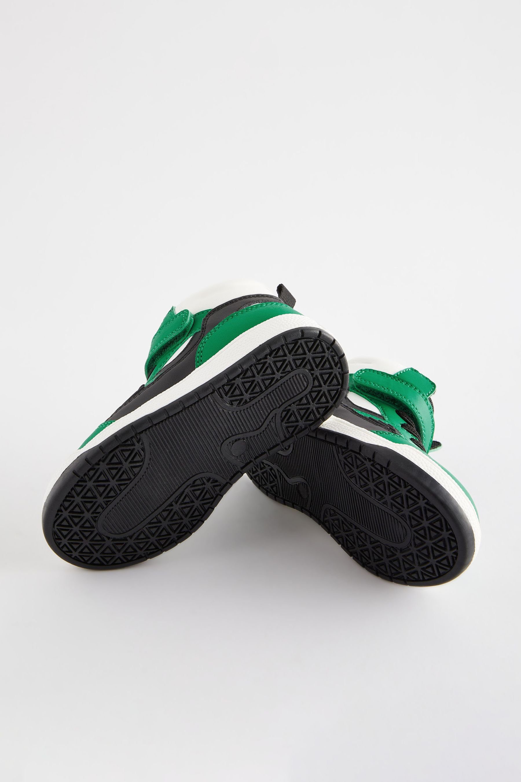 Next Sneaker Green (1-tlg) Klettverschluss Bright Elastiksenkel Hi-Top-Stiefel mit