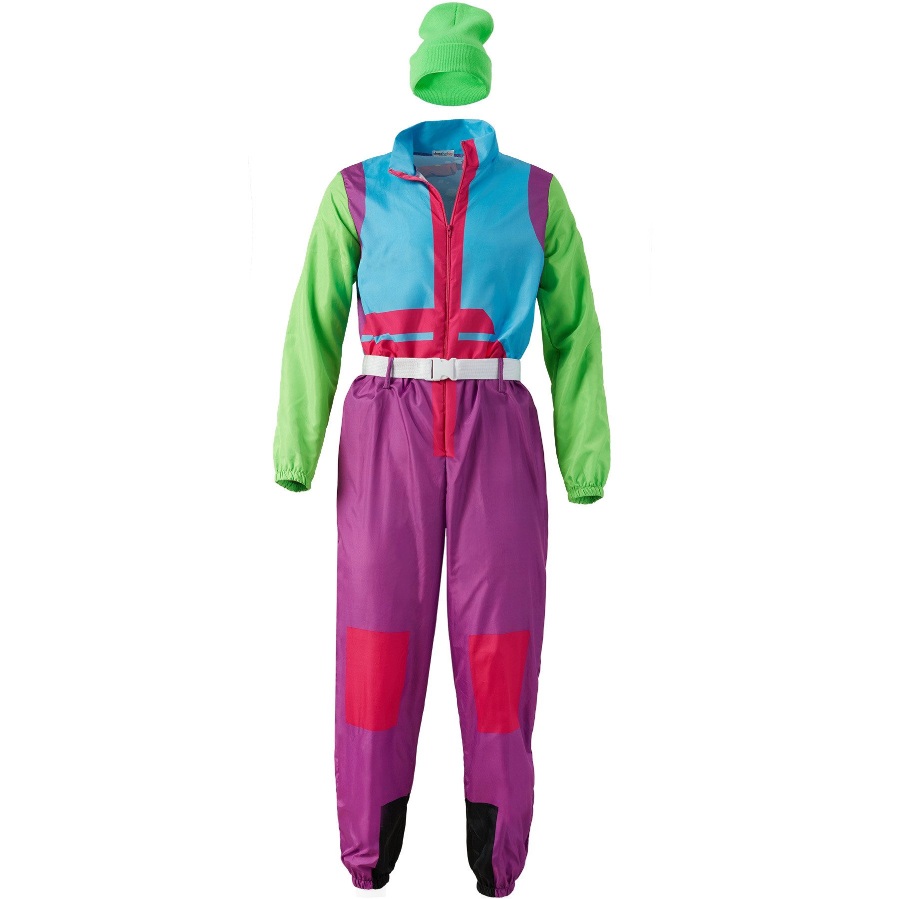 dressforfun Kostüm Damenkostüm, Kultiger Overall in knalligen Farben.