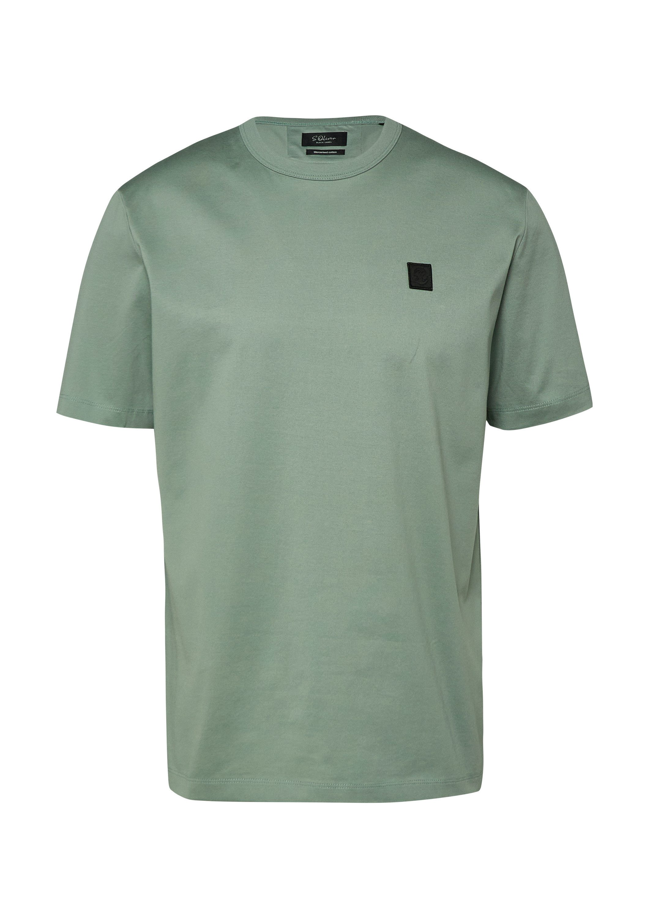 s.Oliver Kurzarmshirt T-Shirt T-Shirt aus Edeljersey mit Crew Neck