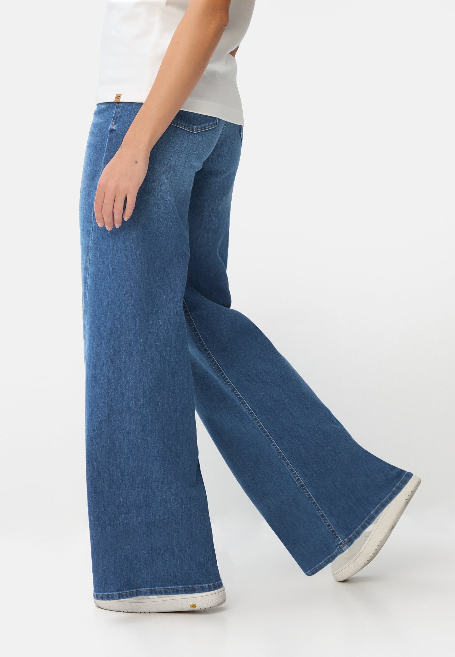 camel active 5-Pocket-Jeans mit weitem Bein Wide Leg – Bild 4 von 5