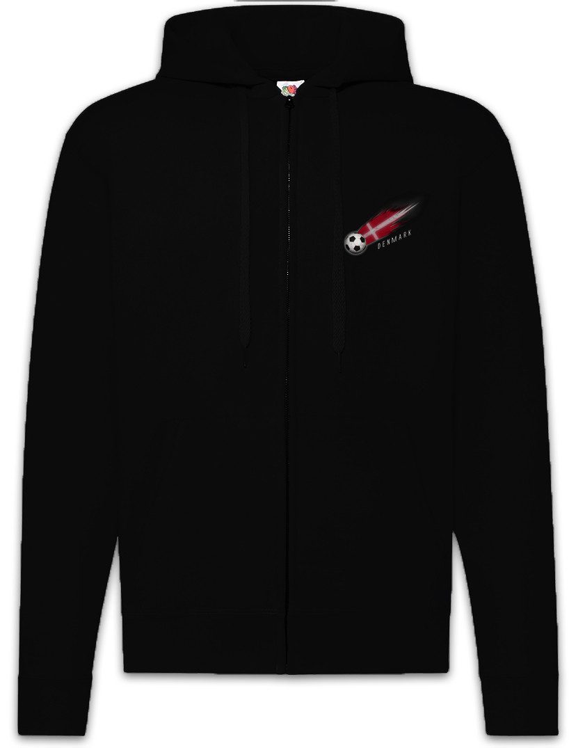 Urban Backwoods Sweatjacke Denmark Football Comet I Zipper Hoodie Dänemark Dänisch Dänische (1-tlg) Danish Fußball Fahne Fussball