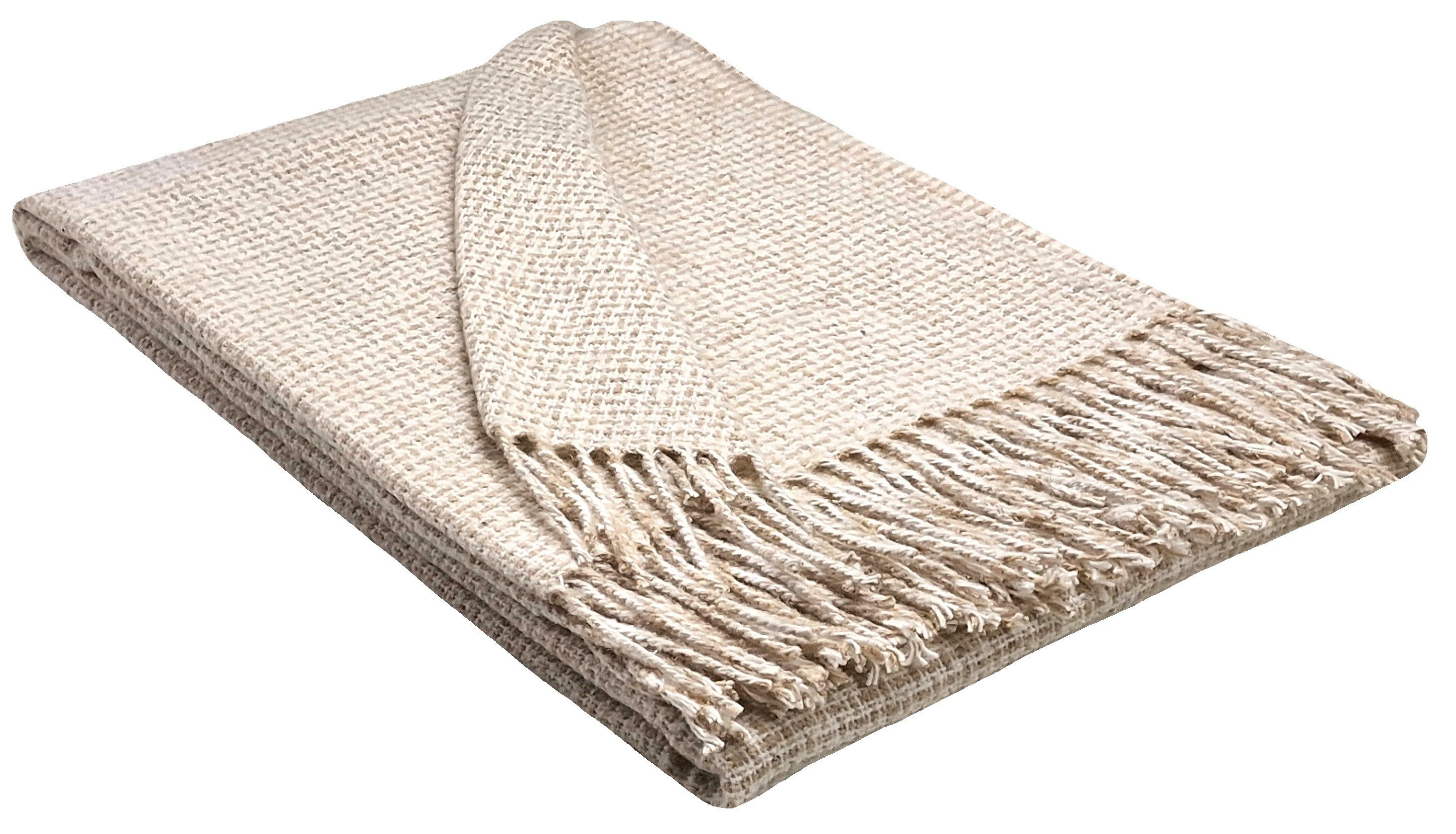 Wohndecke Decke Wohndecke Plaid Kuscheldecke Tagesdecke PALMERA, STTS günstig online kaufen