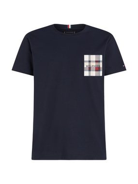 Tommy Hilfiger T-Shirt CHECK MONOTYPE LABEL TEE