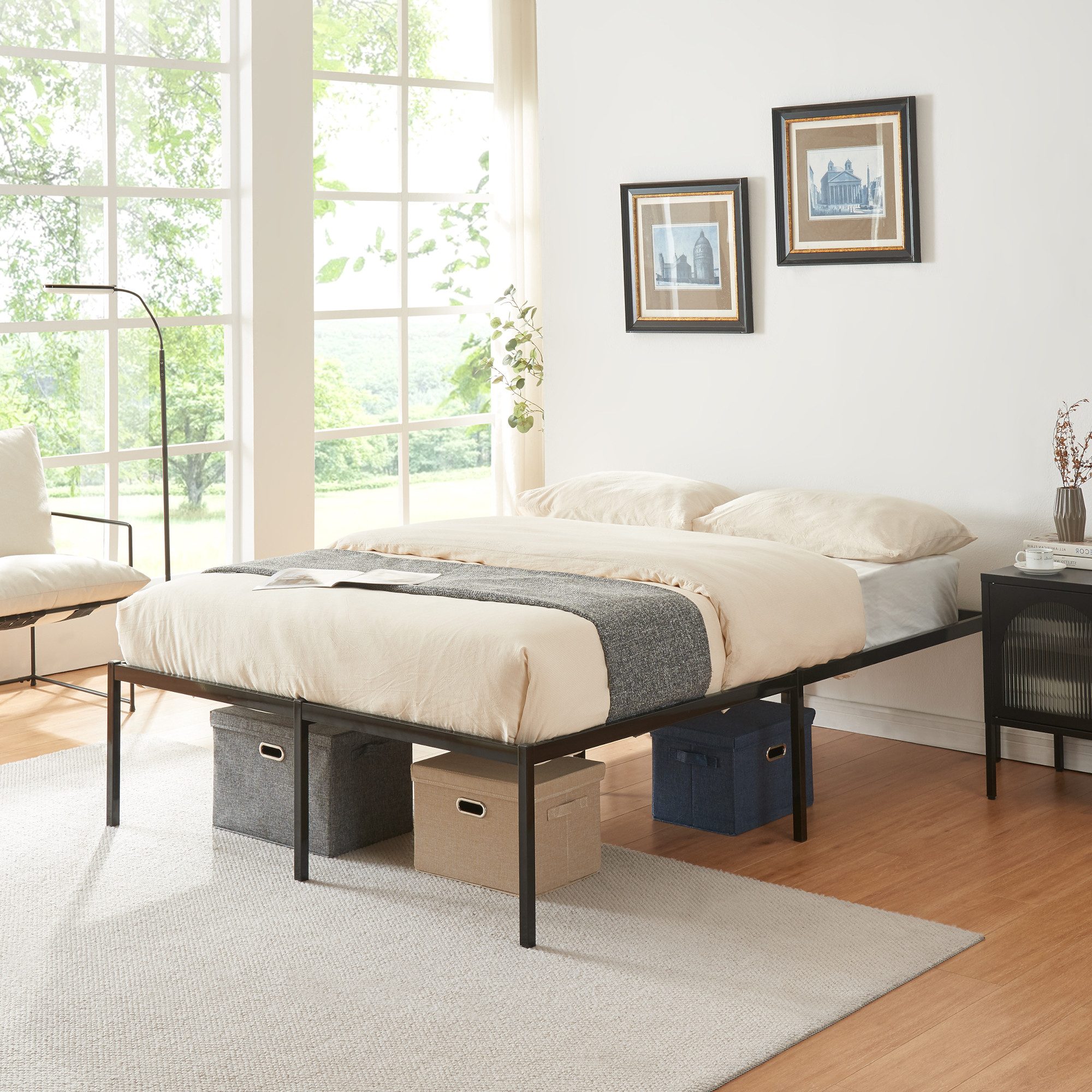 en.casa Metallbett, »Vårdö« 140 x 200 günstig online kaufen