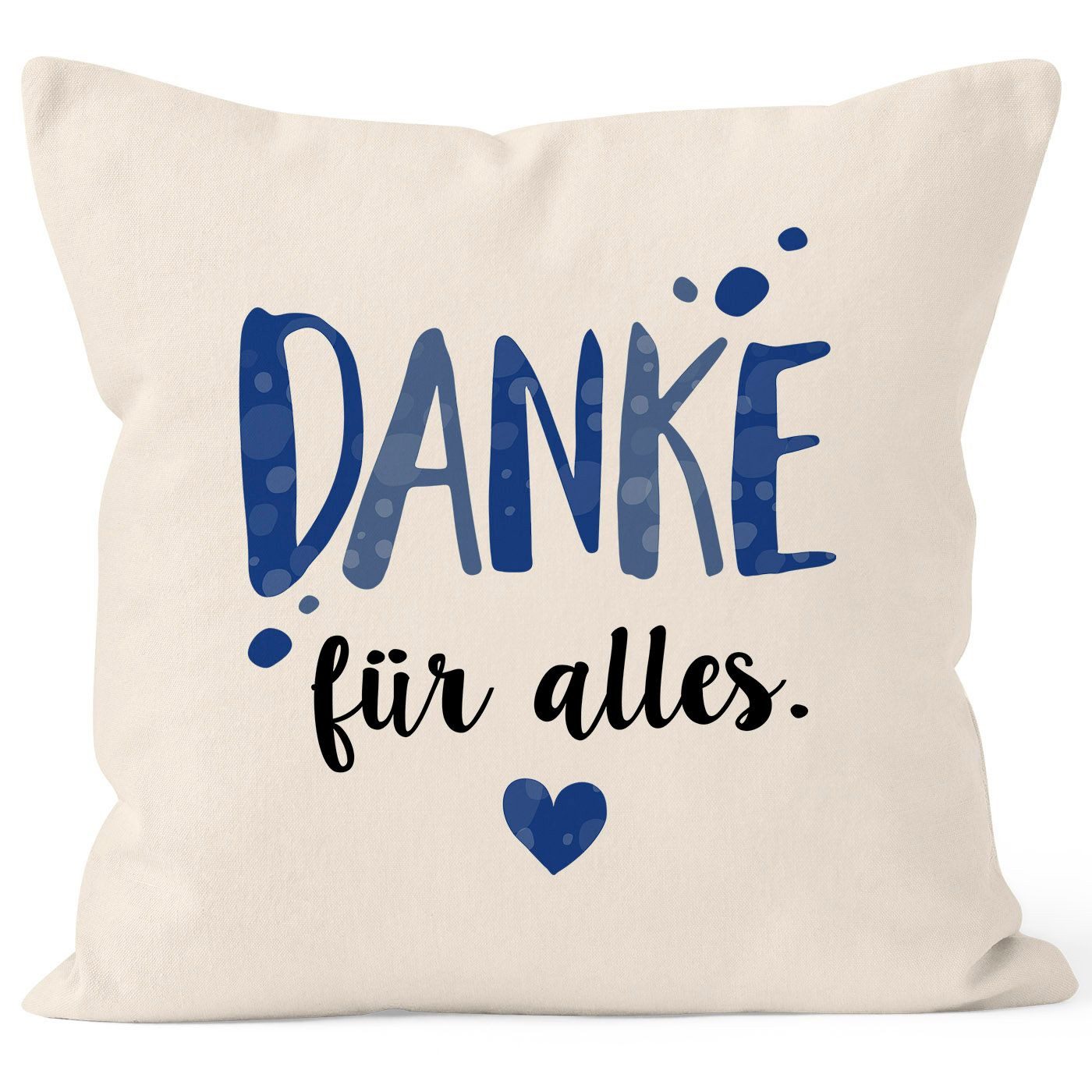 MoonWorks Dekokissen Kissenbezug Danke für Alles Dankeschön-Geschenke Vatertag Muttertag