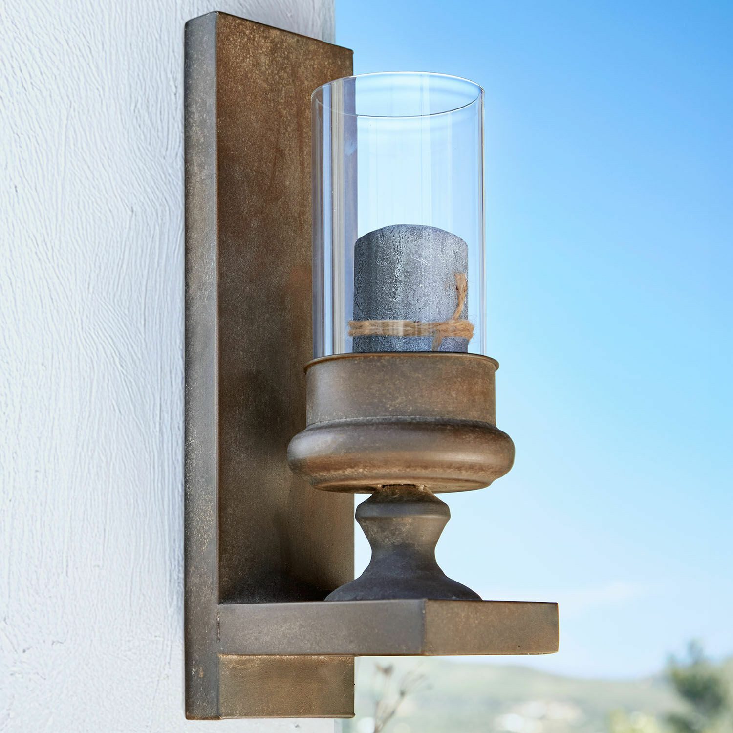 Mirabeau Kerzenständer Wandkerzenhalter Aquivex antikbraun