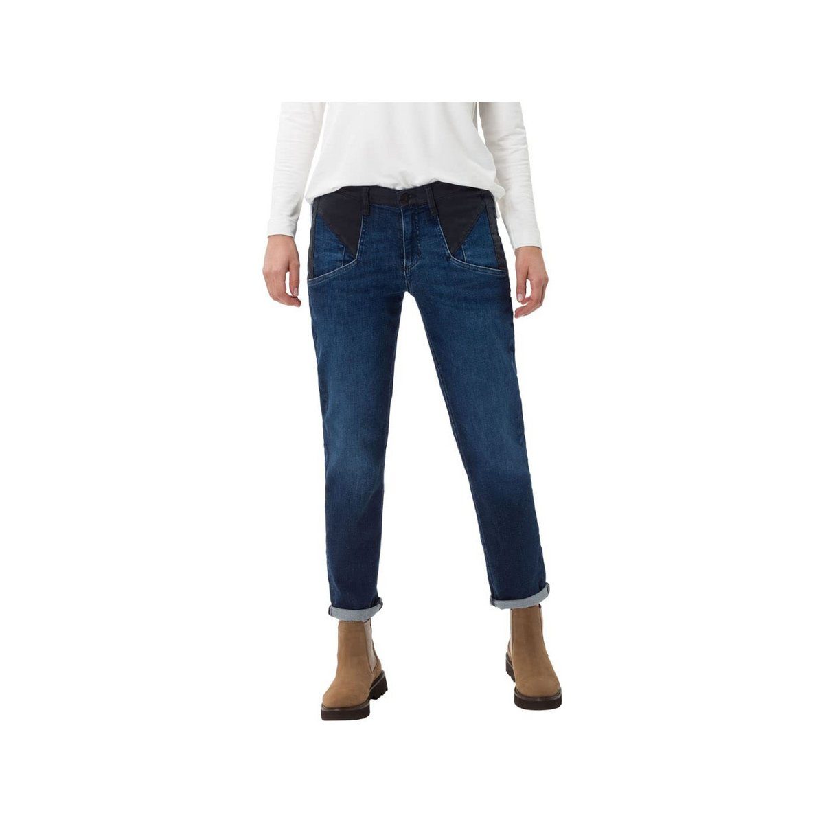 5-Pocket-Jeans blau (1-tlg) Leineweber