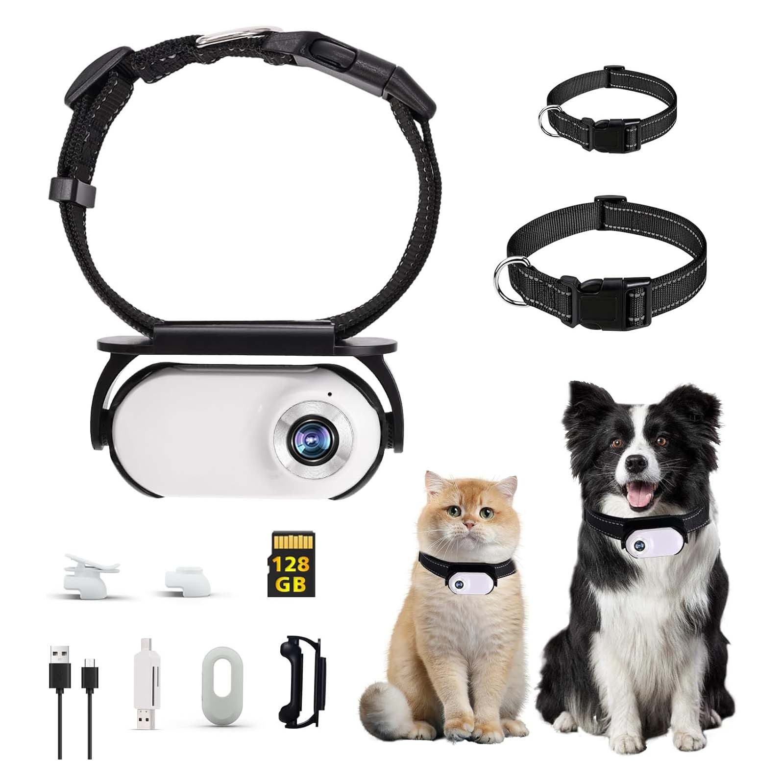 OKWISH Überwachungskamera Mini-Daumenkamera 1080P Full HD Haustierüberwachungskamera Sportkamera (Innenbereich, AuBenbereich, Full-HD 1080P Einfach an Kleidung Taschen oder Haustieren befestigen, 1-tlg., mit 120°-Weitwinkel IPS-Farbdisplay Clip-Design, Haustierüberwachung Loop-Aufnahme und 128-GB-Speicherkarte)