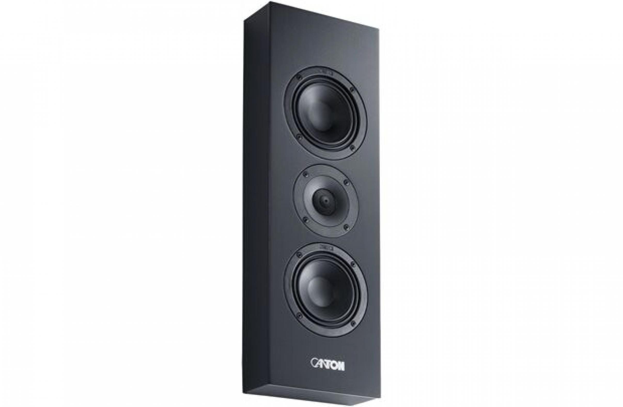 CANTON Atelier OnWall 5 schwarz seidenmatt Einbaulautsprecher (Keiner, 70.0 W, Flaches Design, Aluminium-Titan Treiber, Wave-Linse, Hidden Connection)