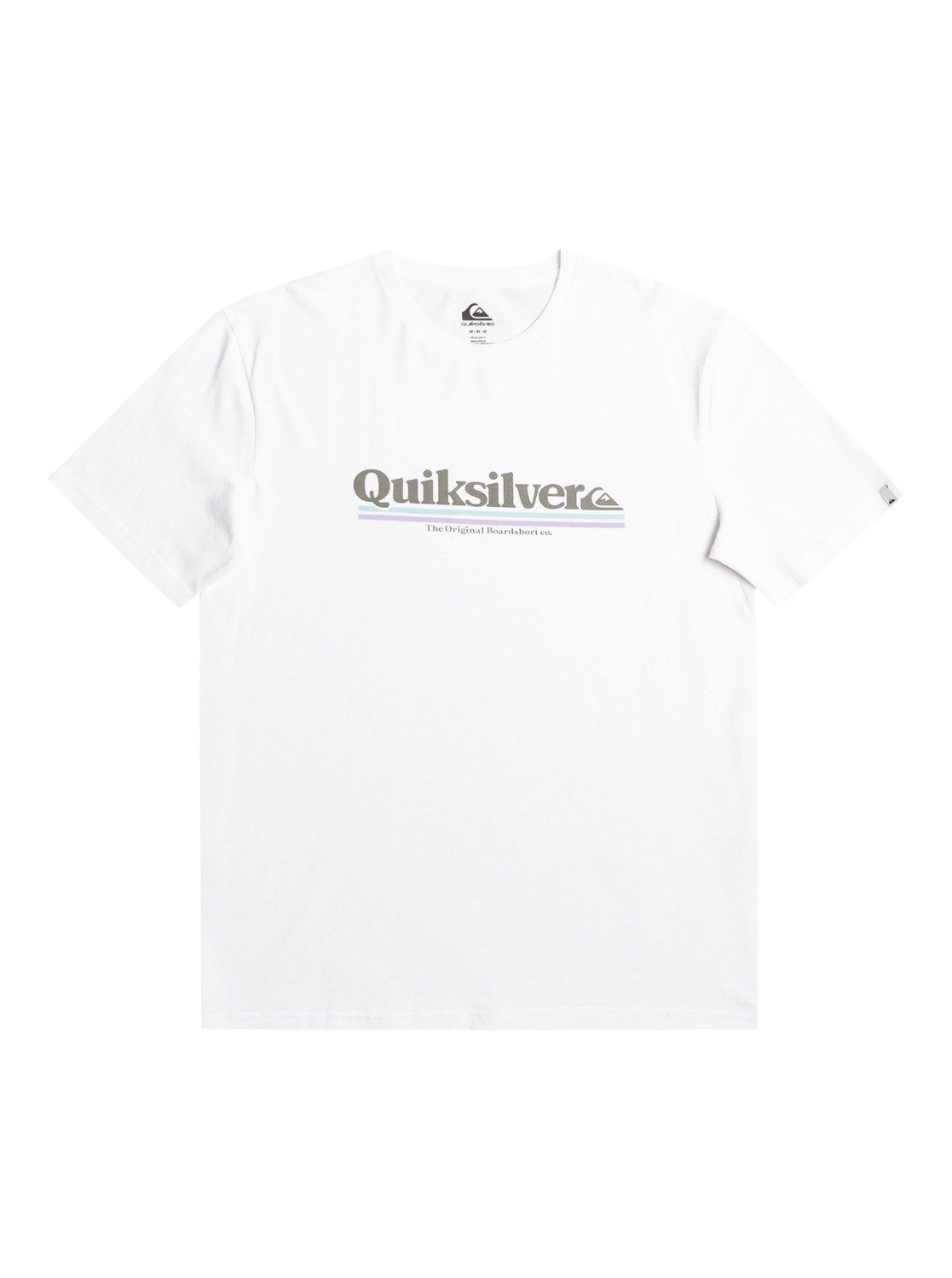 T-Shirt White Between Quiksilver The Lines