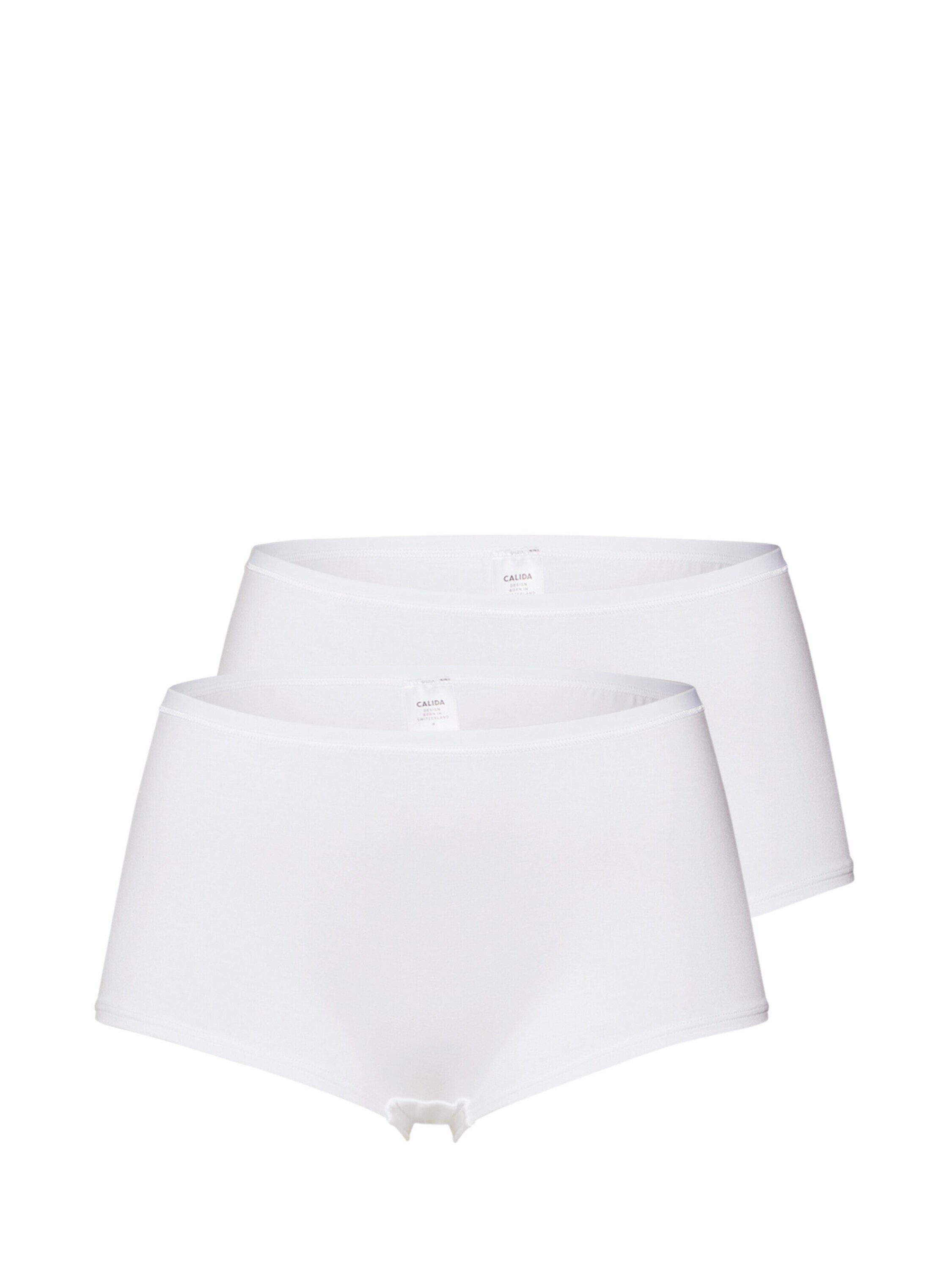 CALIDA Panty (2-St) Plain/ohne Details weiss