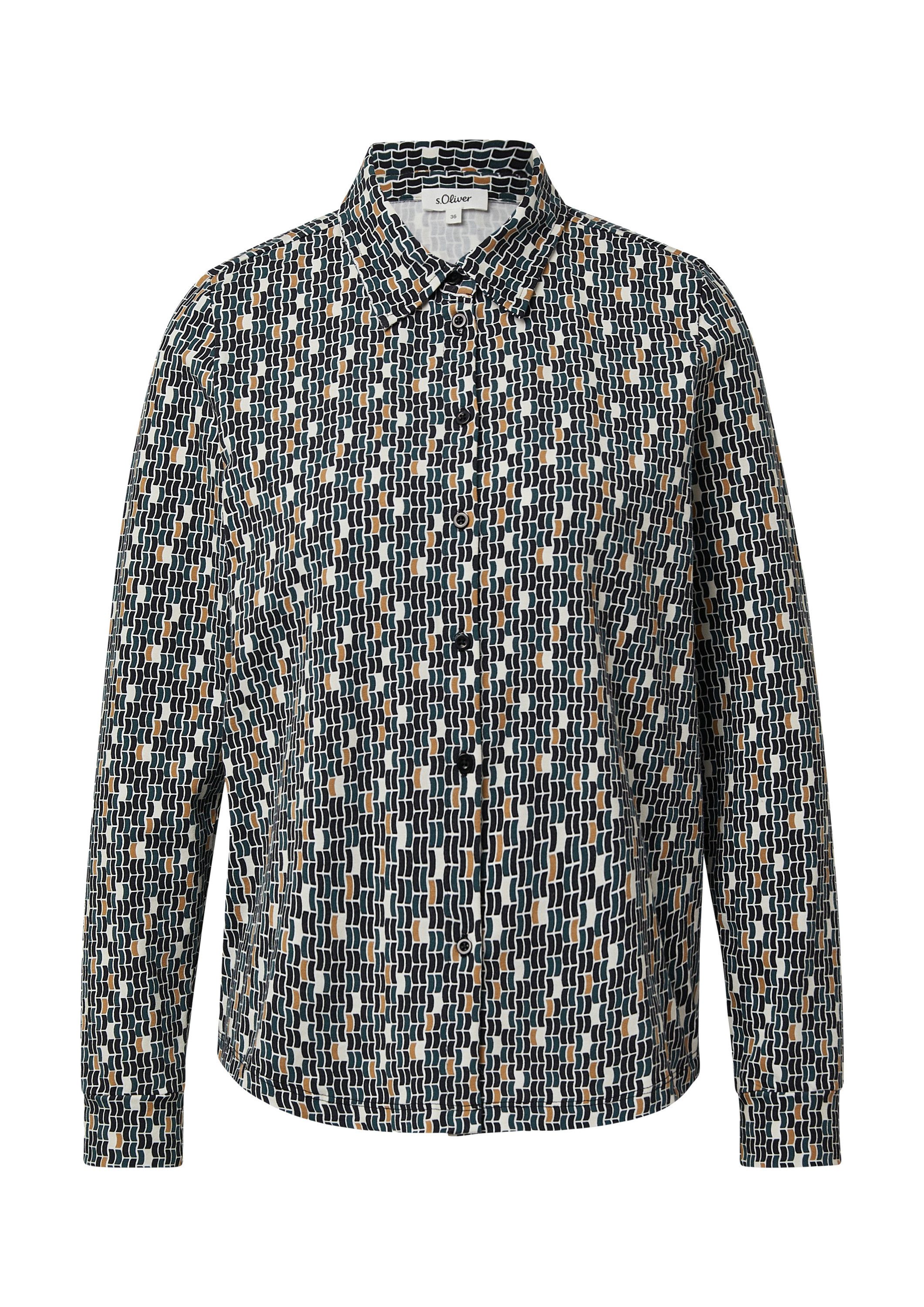 s.Oliver Langarmbluse T-Shirt Elastische Jerseybluse mit günstig online kaufen