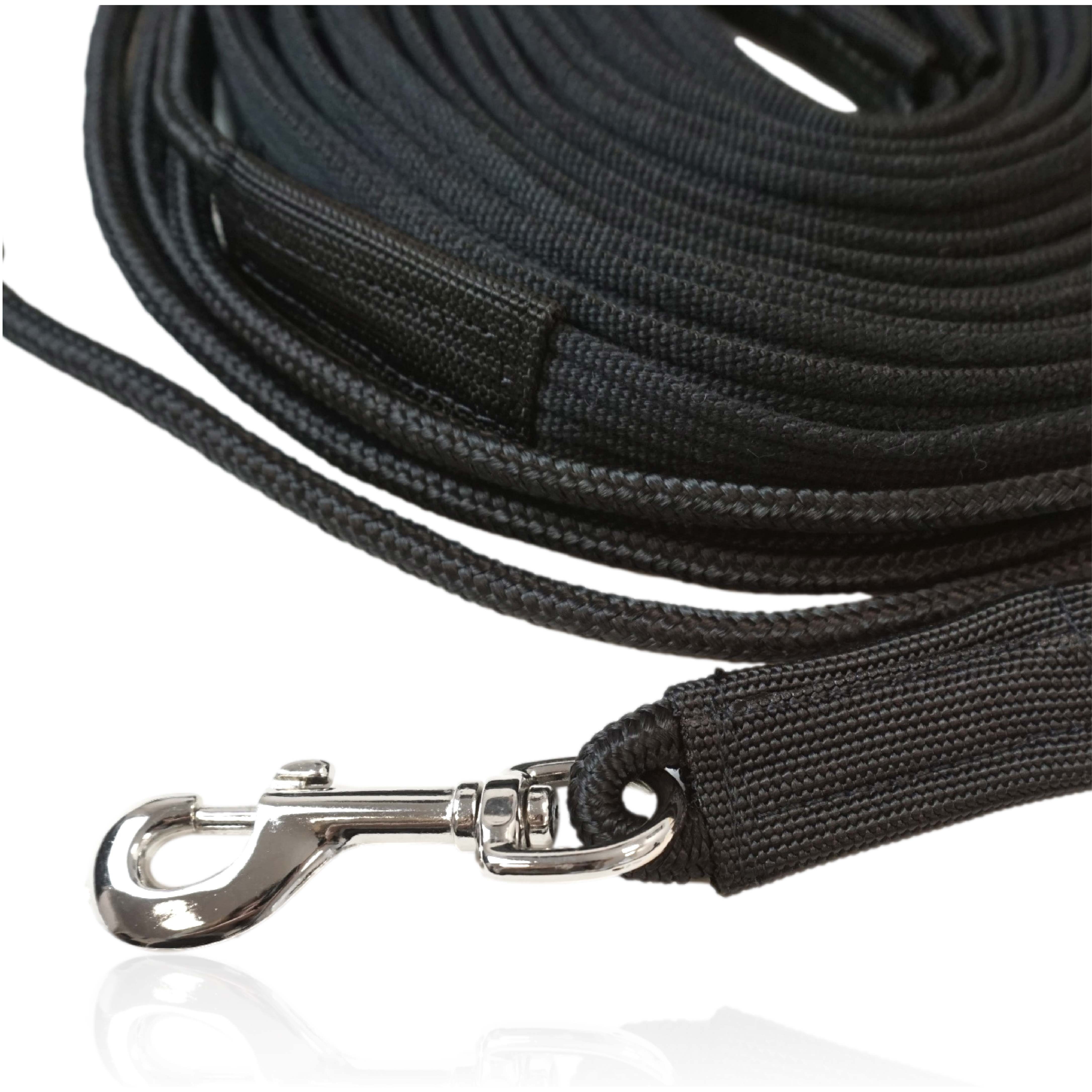 Pferdelinis Führstrick Doppellonge Pferd für Bodenarbeit, Longierleine Länge 16m, Länge 16m