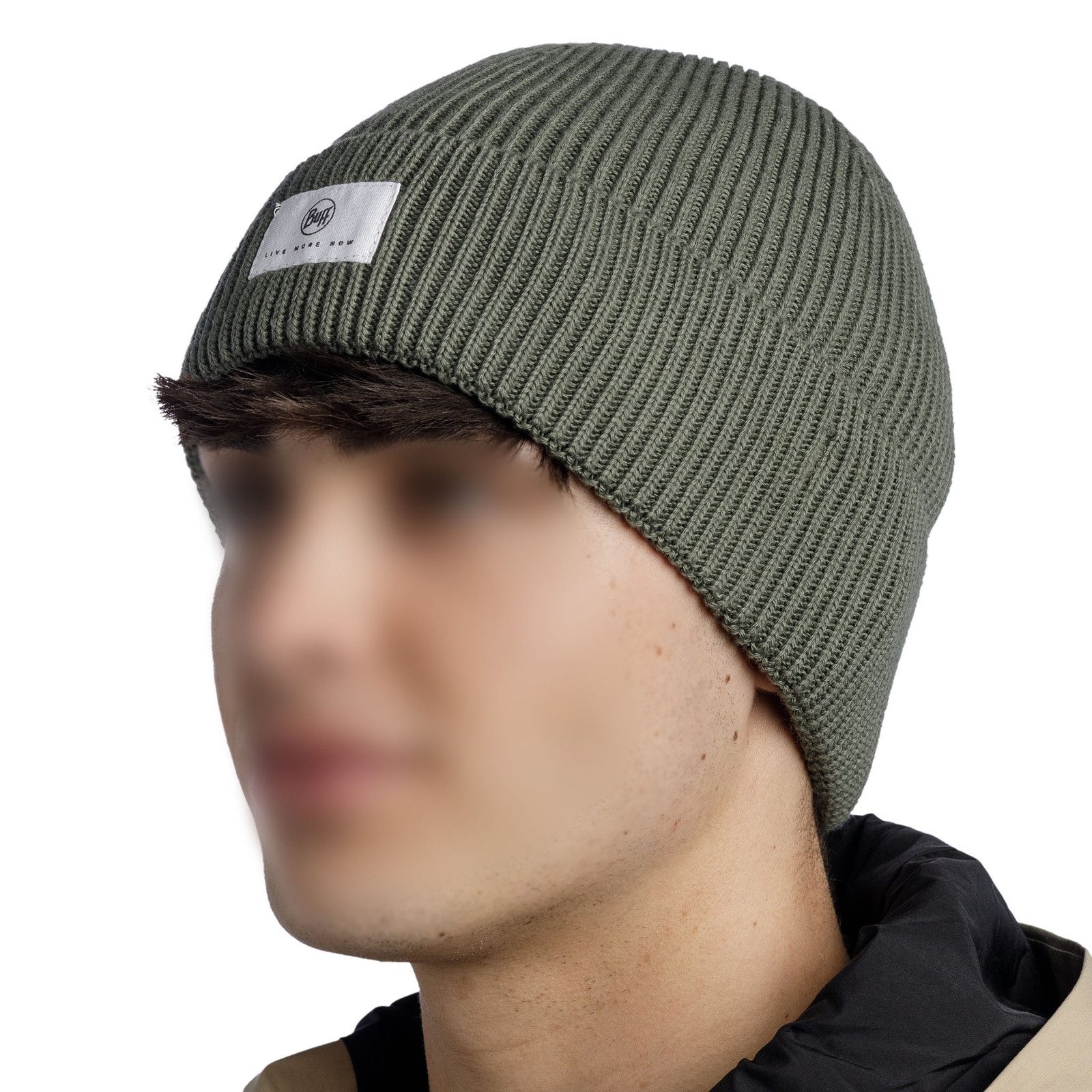 Buff Strickmütze Knitted Beanie Drisk mit breitem Umschlag