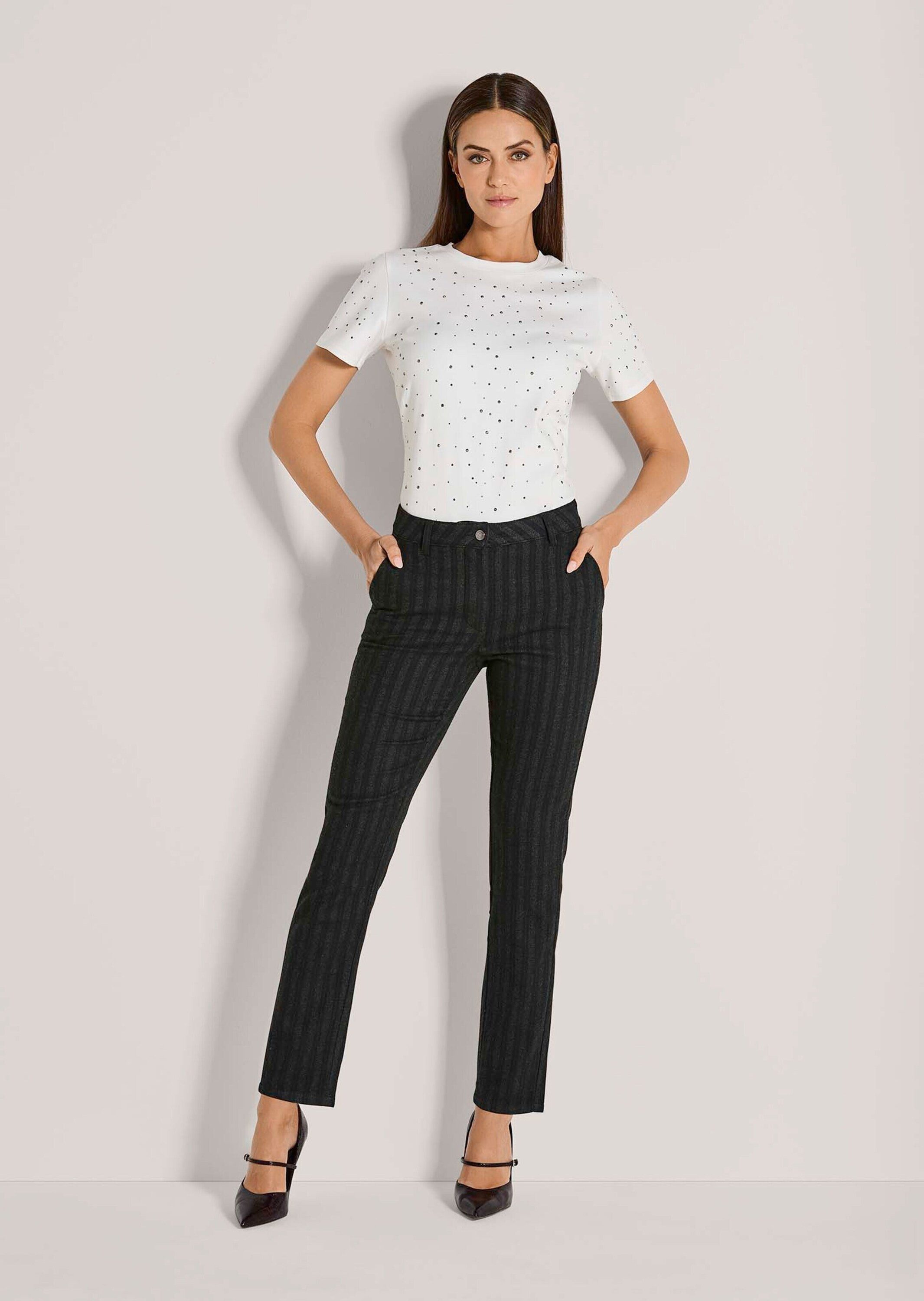 MADELEINE Stoffhose Kurzgröße: Flanellhose mit schmaler Beinform Slim Fit H günstig online kaufen