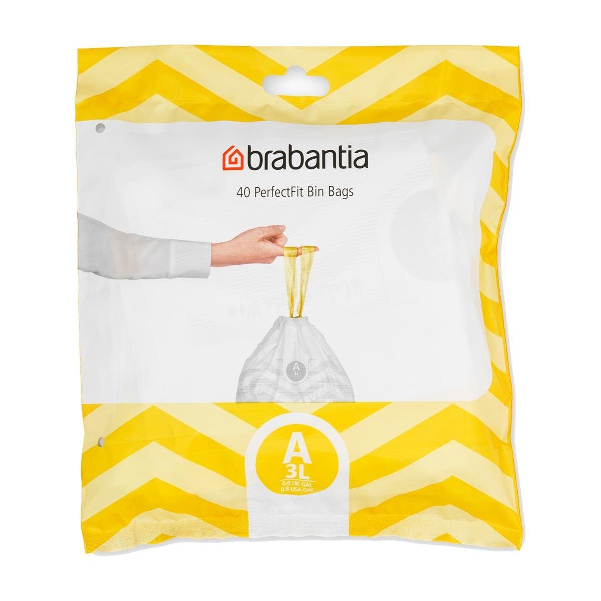 Müllbeutel Brabantia PerfectFit Müllbeutel 3L (A) 40 Beutel - Mülleimerbeutel (1e