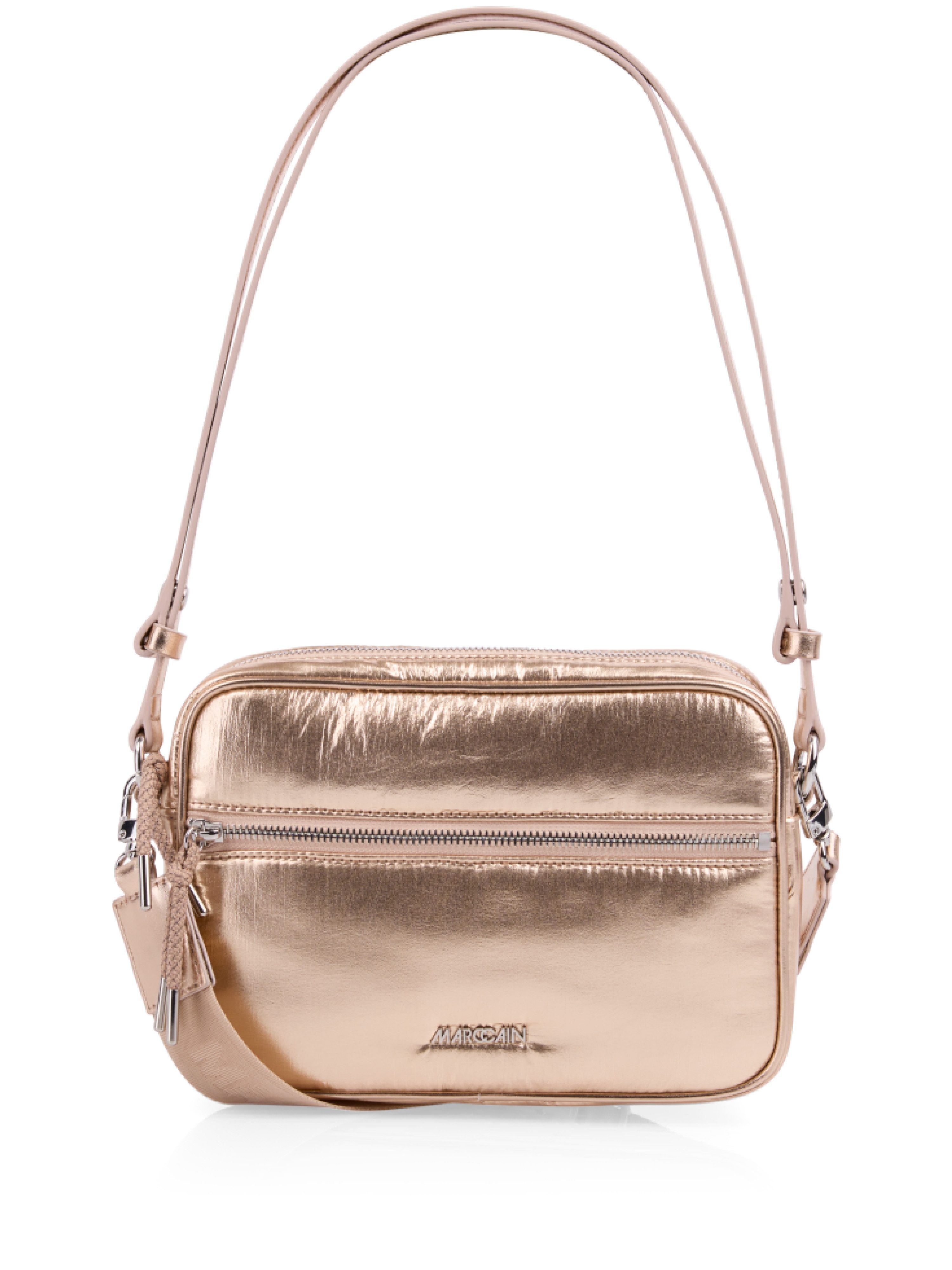 Marc Cain Schultertasche, Damen Umhängetasch, Schultertasche mit Logoschriftzug