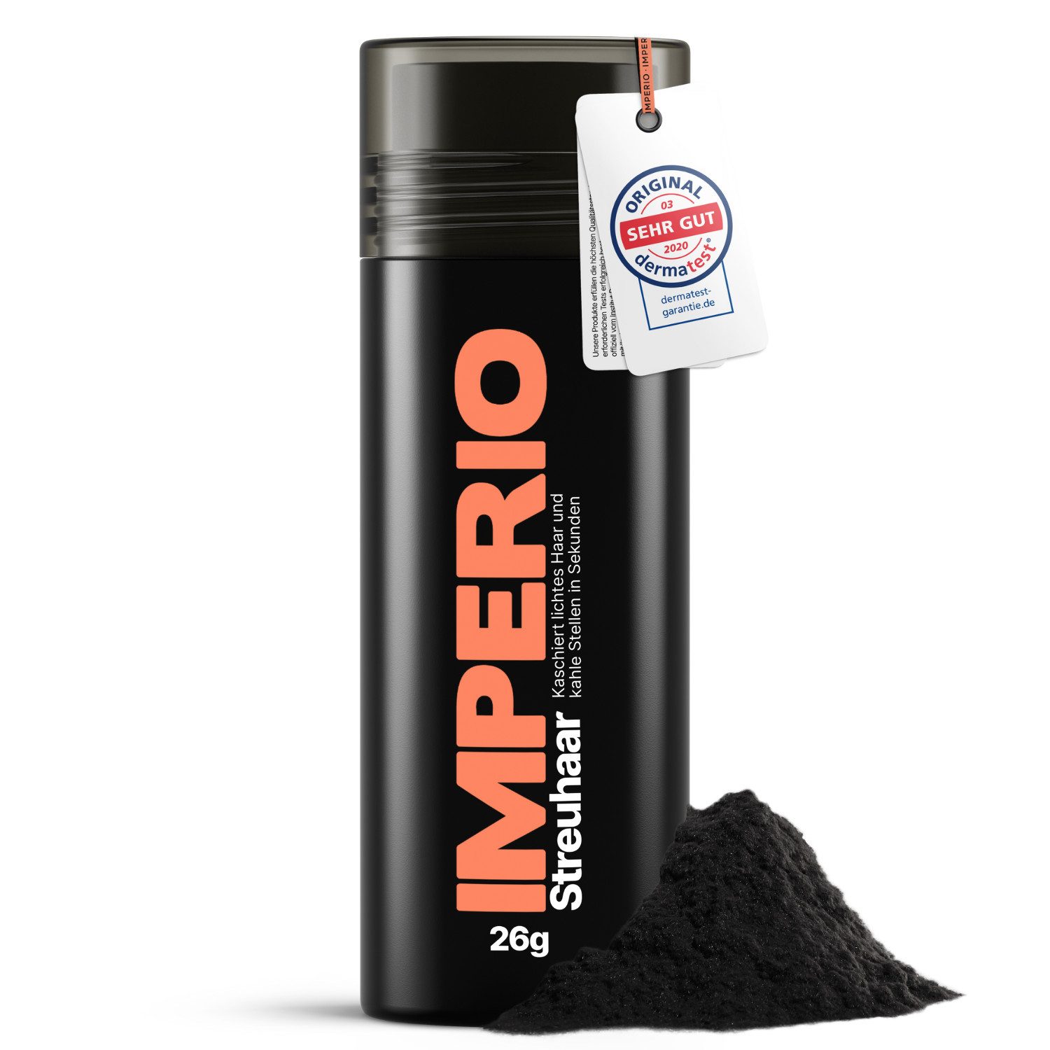 IMPERIO Haarpuder Streuhaar zur Haarverdichtung & vollem Haar in Sekunden - 26g