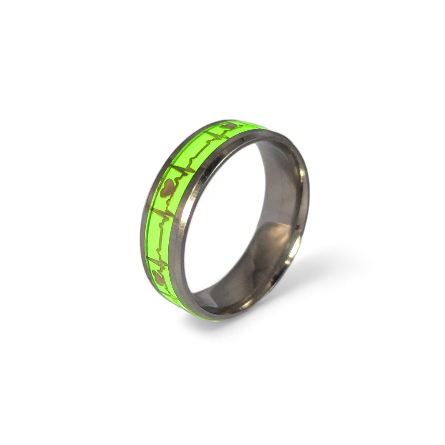 Eyecatcher Fingerring Glowing Ring Herz EKG günstig online kaufen