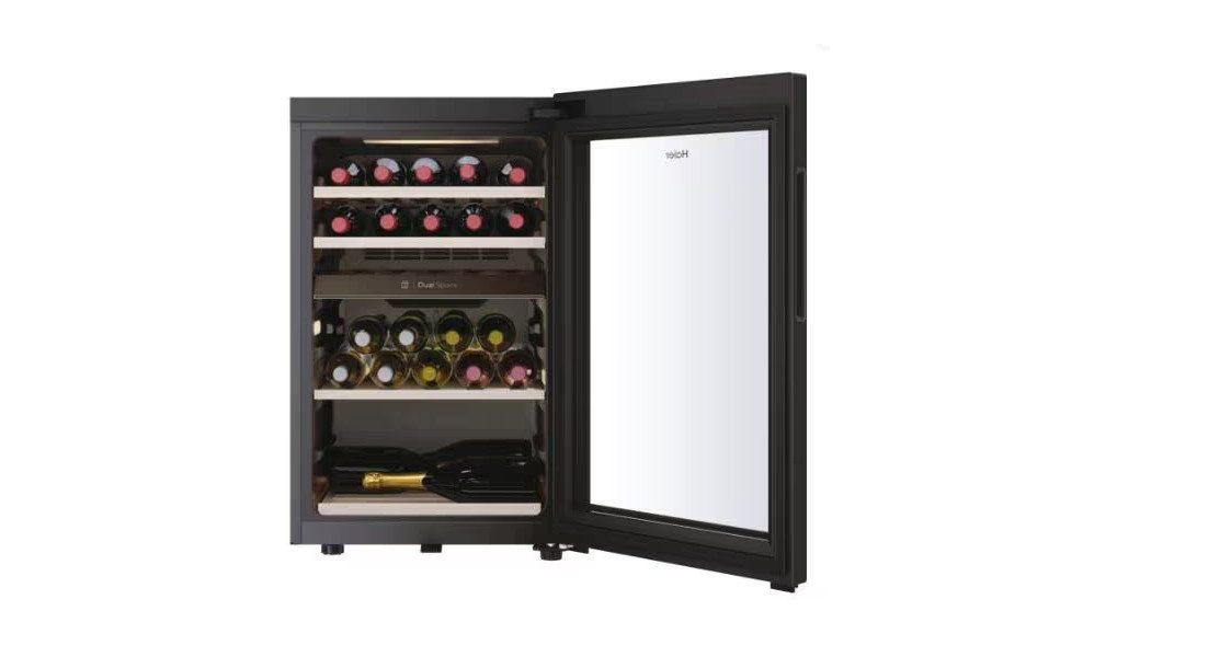 Haier Weintemperierschrank HWS42GDAU1 Weinklimaschrank, 50 cm breit, 42 Standardweinflaschen