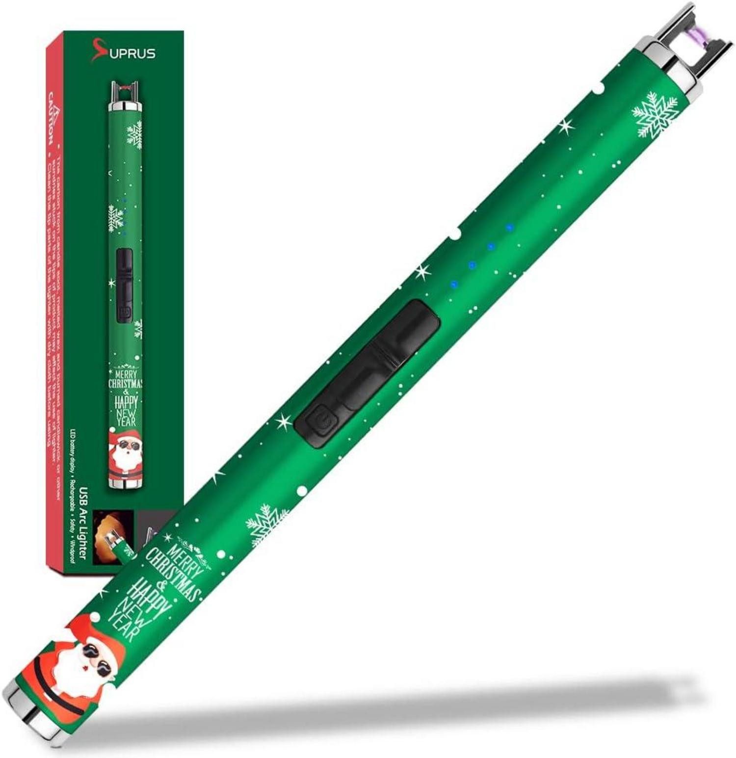Stabanzünder Elektrischer Kerzenanzünder USB-Feuerzeug mit LED-Batterieanzeige