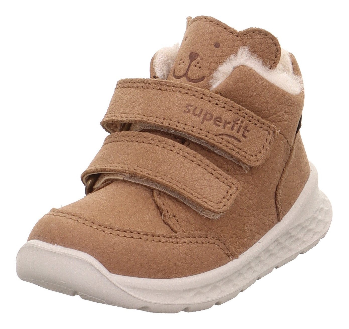 Superfit BREEZE, WMS: mittel Lauflernschuh Barfußschuh mit zwei Klettverschlüssen, Größenschablone zum Download