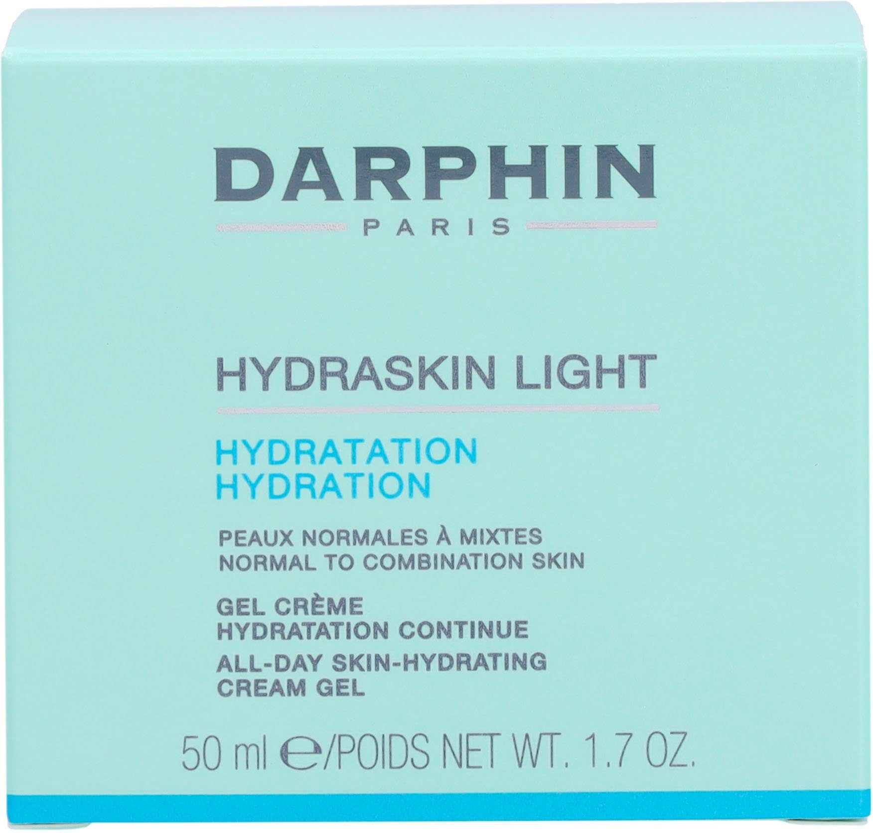 Darphin Gesichtspflege Hydraskin Light All-Day-Skin-Hydrating Cream Gel, Feuchtigkeitsspendend, ohne Parabene und Alkohol, für sensible Haut.