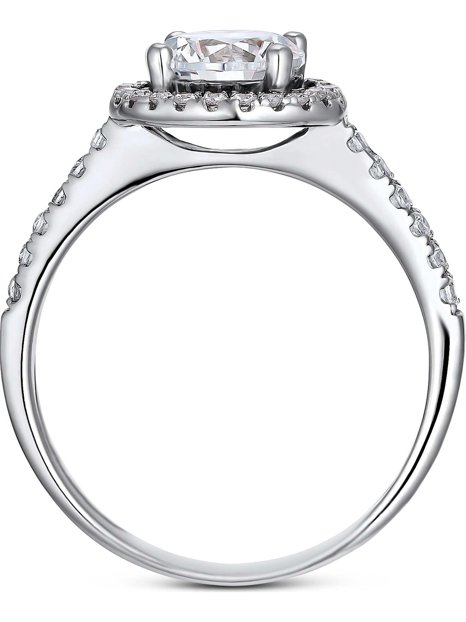 FAVS Silberring FAVS Damen-Damenring 925er Silber 1 Zirkonia, Zirkonia, synthetisch