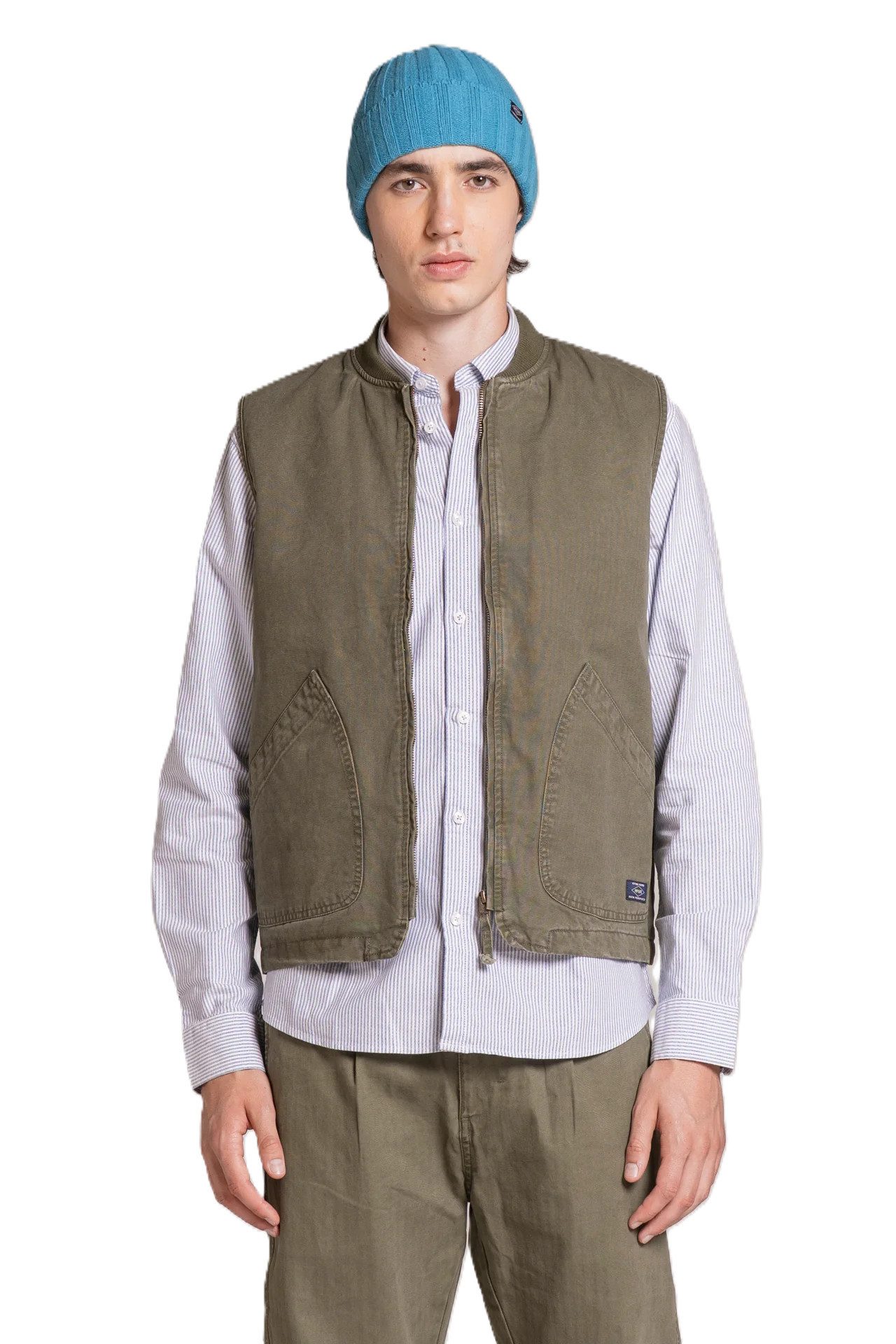 IMPURE Kurzweste TERRY GILET IN CANVAS - Weste - Ärmellos