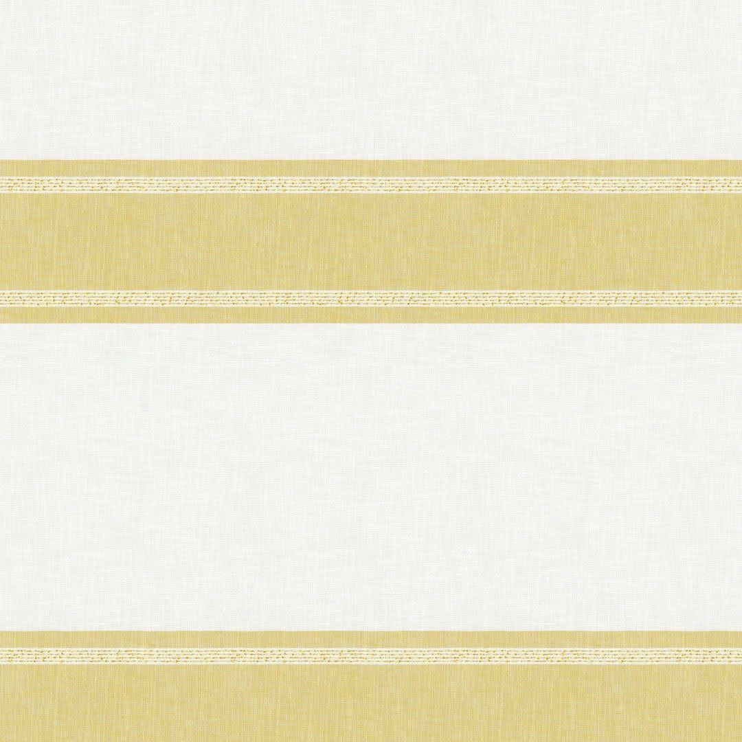 Vorhang Brenda, Neutex for you!, Multifunktionsband Effektgarn naturiger Querstreifen (1 mit gelb/weiß halbtransparent, St)