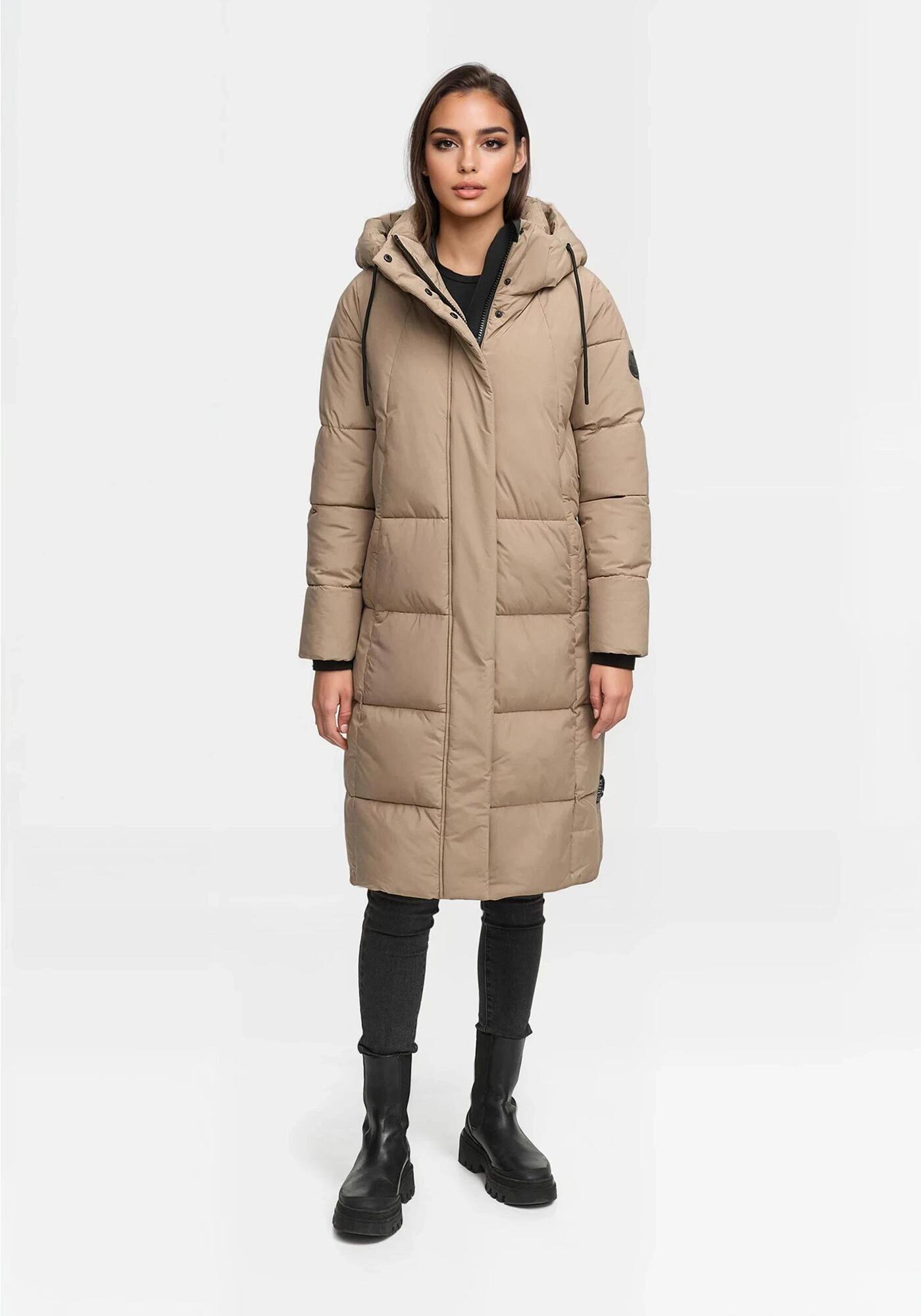 Marikoo Winterjacke Tabiaa Bewegungsschlitz am unteren Saum – Bild 3 von 5