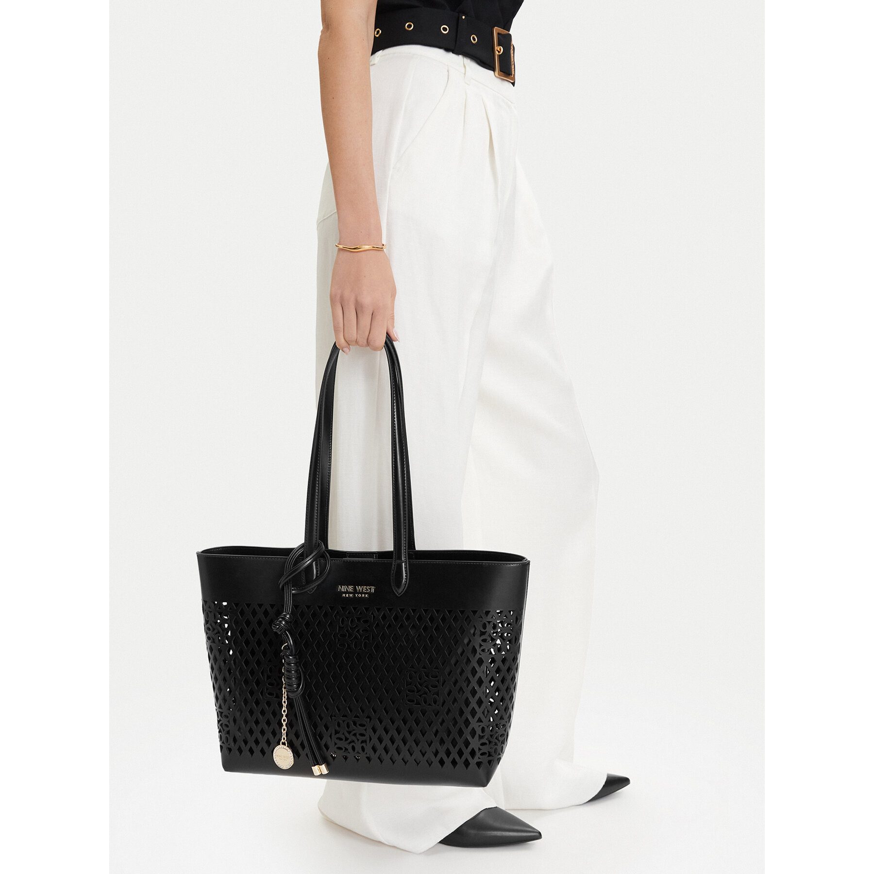 Nine West Handtasche Schwarze Damenhandtasche von Nine West
