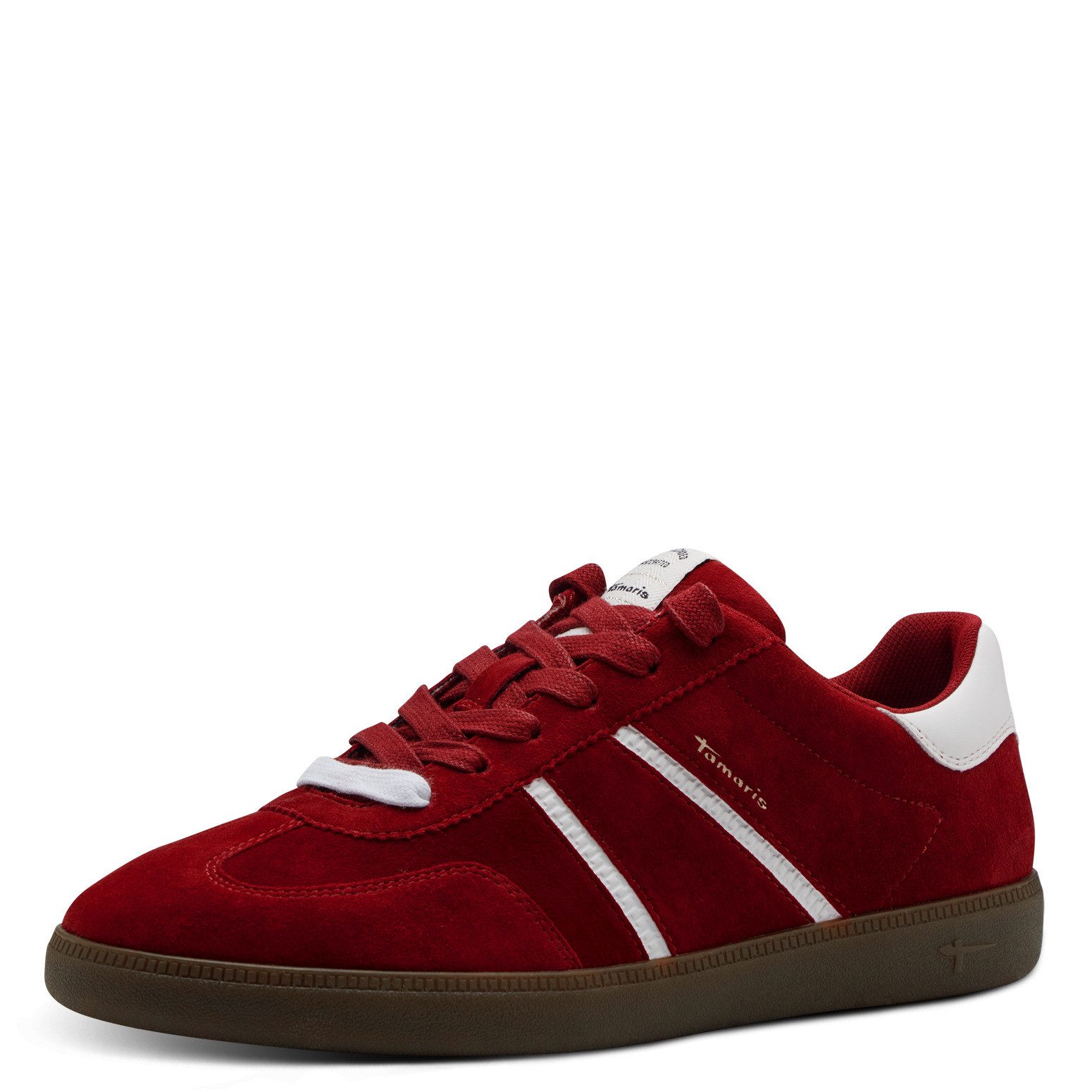 Tamaris Plateausneaker, Freizeitschuh, Halbschuh, Schnürschuh mit gepolstertem Schaftrand