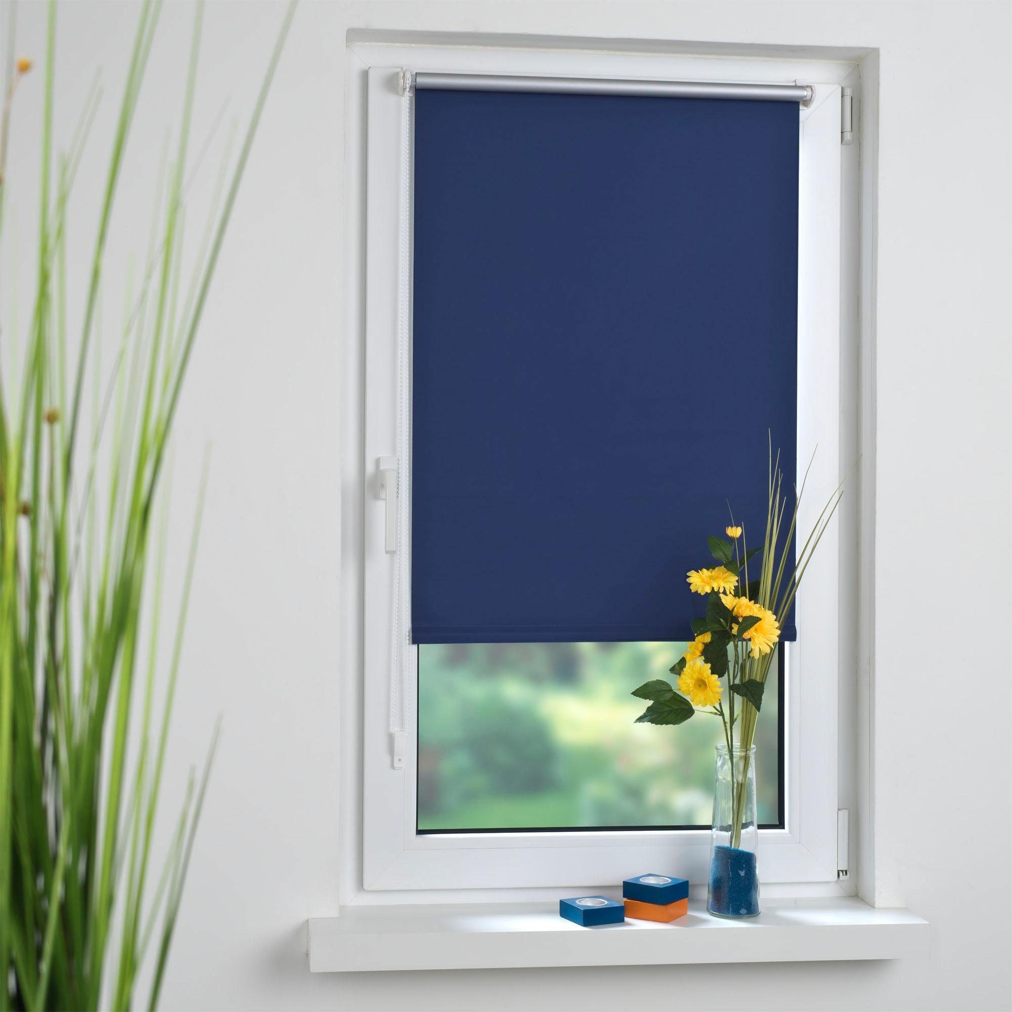 Seitenzugrollo, Liedeco, verdunkelnd, ohne Bohren, Klemmfix günstig online kaufen