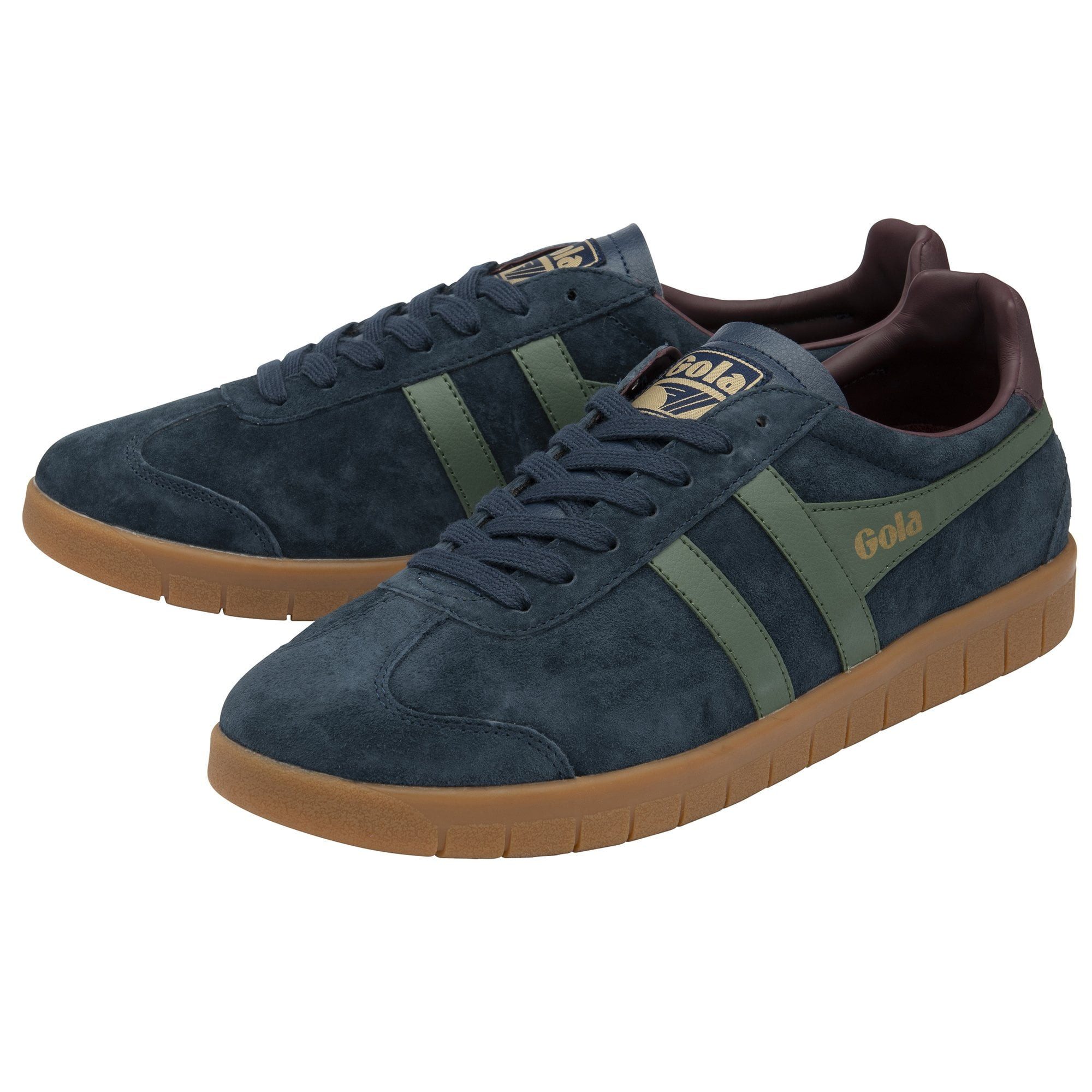 Hurricane Suede navyblau/grün/dunkelrot Herren Sneaker