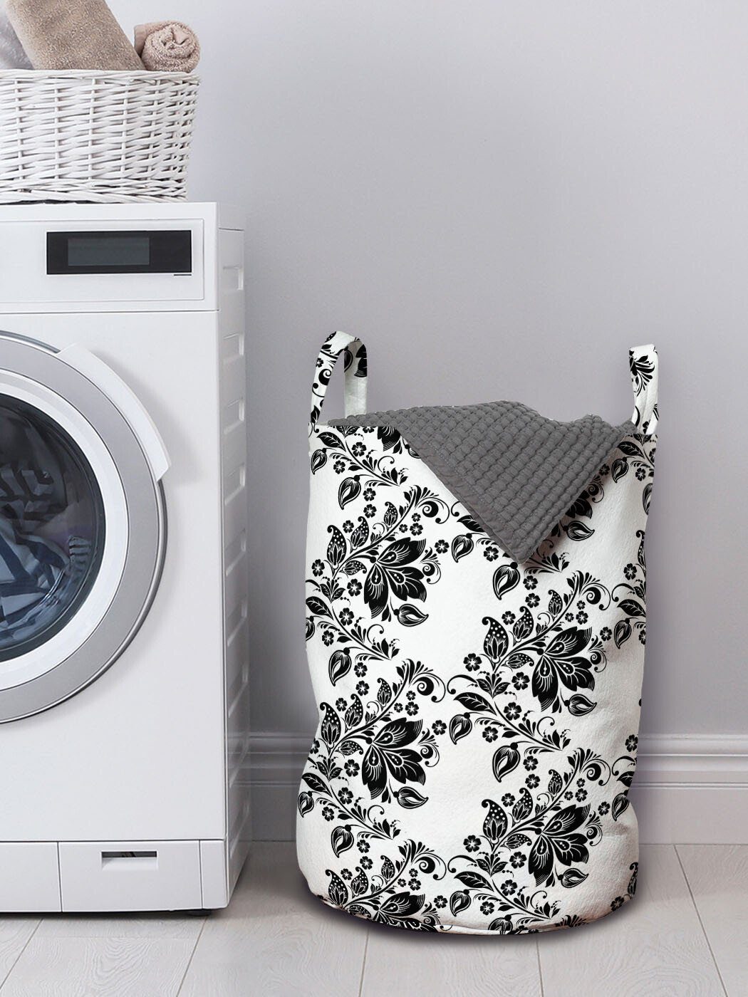 Klassik Kordelzugverschluss Waschsalons, Griffen Victorian mit Abakuhaus Inspired Wäschesäckchen für Blumen Wäschekorb