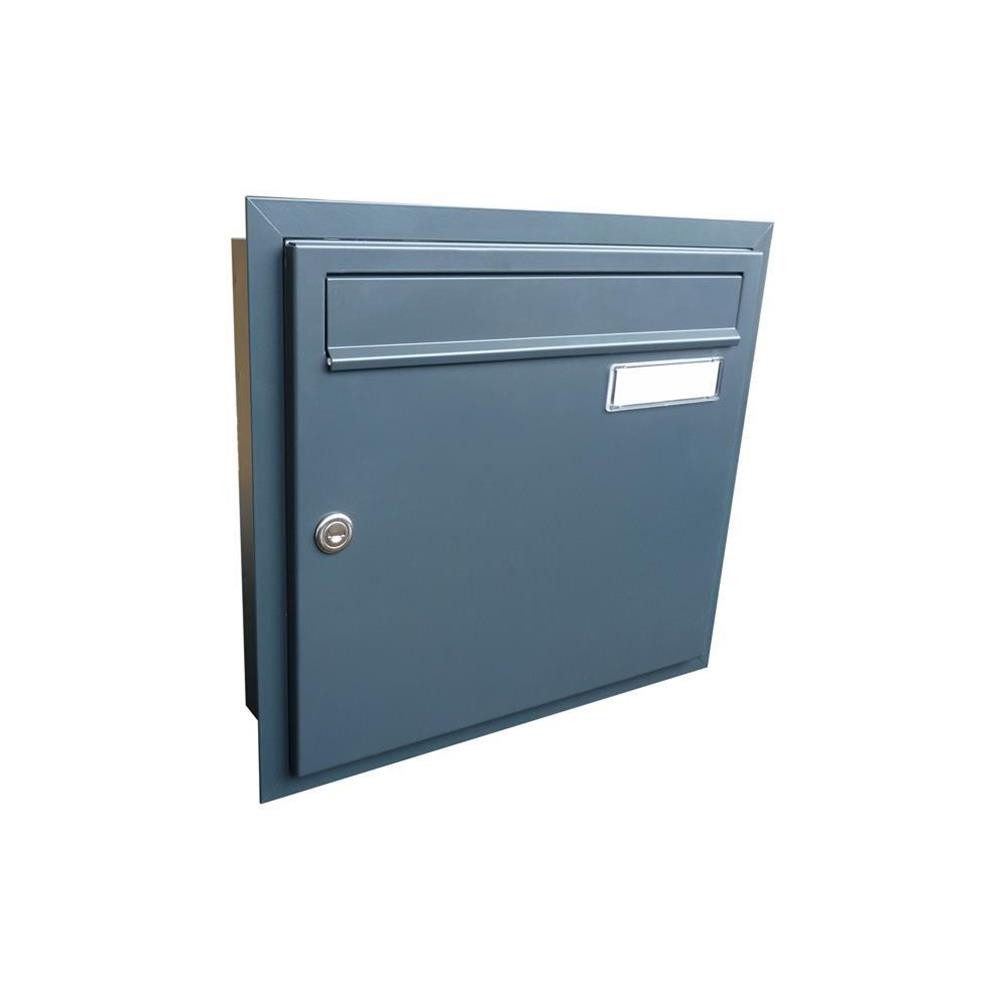 Letterbox24 Briefkasten A-01 Unterputz Briefkasten verschiedene RAL Farben, - Briefkasten in RAL 7016