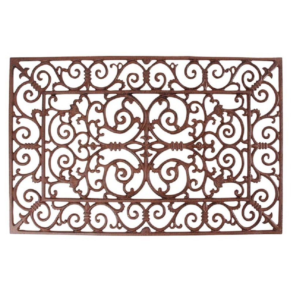 Fußmatte Fußmatte groß Antik rechteckig Gusseisen Landhausstil dekorativ, esschert design