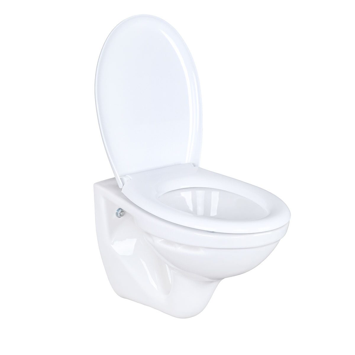 Belvit Tiefspül-WC Komplett Set WC Vorwandelement Spülkasten Hänge WC, Betätigungsplatte, Wandmontage, Abgang Wand, Komplett-Set, Spülrandlos, Pulverbeschichtet – Bild 4 von 5
