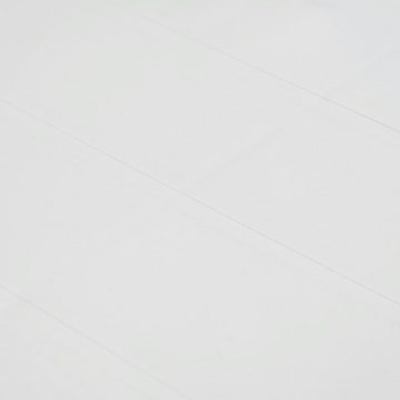 furnicato Gartentisch Weiß 79 x 79 x 72 cm Kunststoff Rattan-Optik